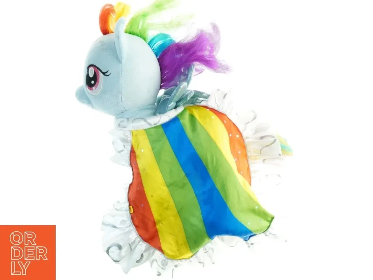 Billede 4 - Build Bear Regnbuefarvet My Little Pony med kjole og sko (str. 40 x 20 cm)