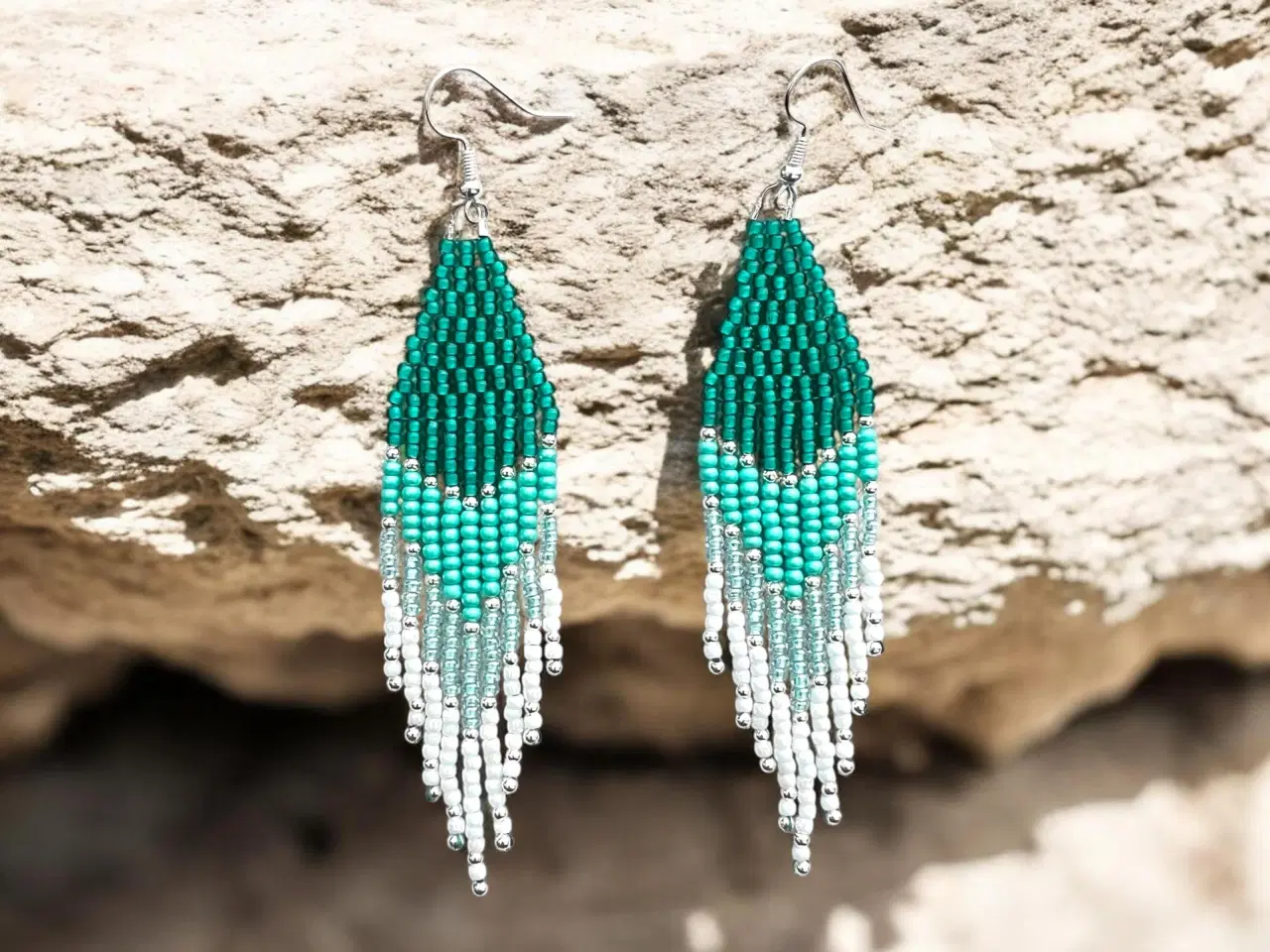 Billede 3 - Grønlandske perle øreringe