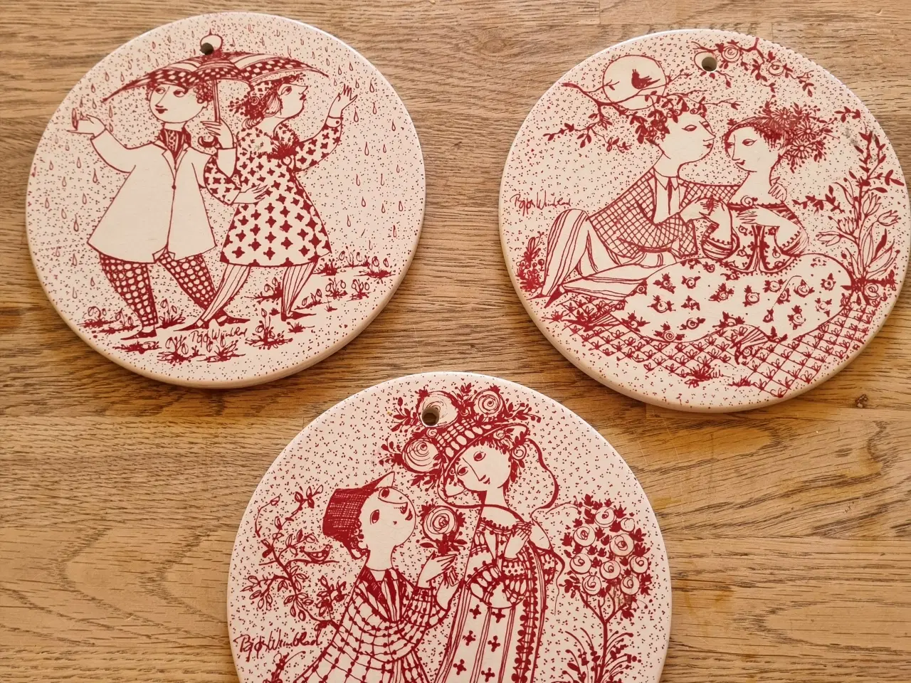 Billede 1 - Flora Danica, Sonja og B. Wiinblad platter