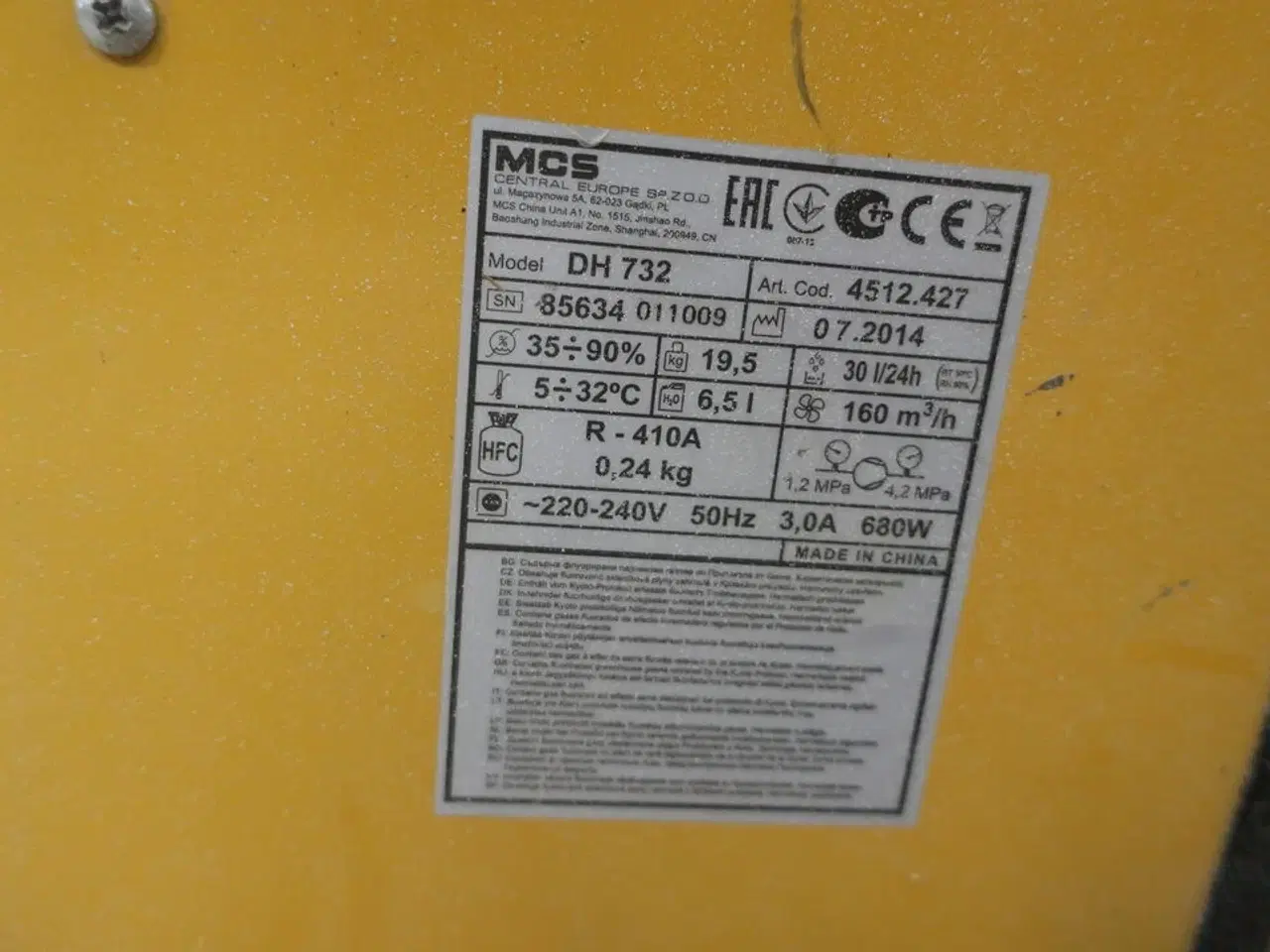 Billede 3 - Affugter MASTER DH 732 P