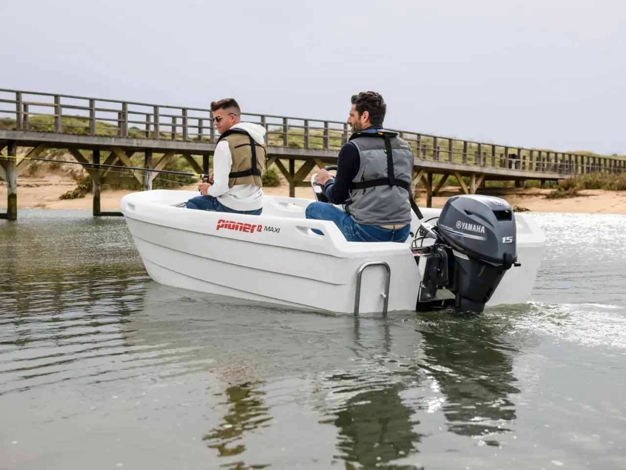 Billede 4 - Yamaha 15 HK - Fjernbetjening, Elektrisk start, Power tilt