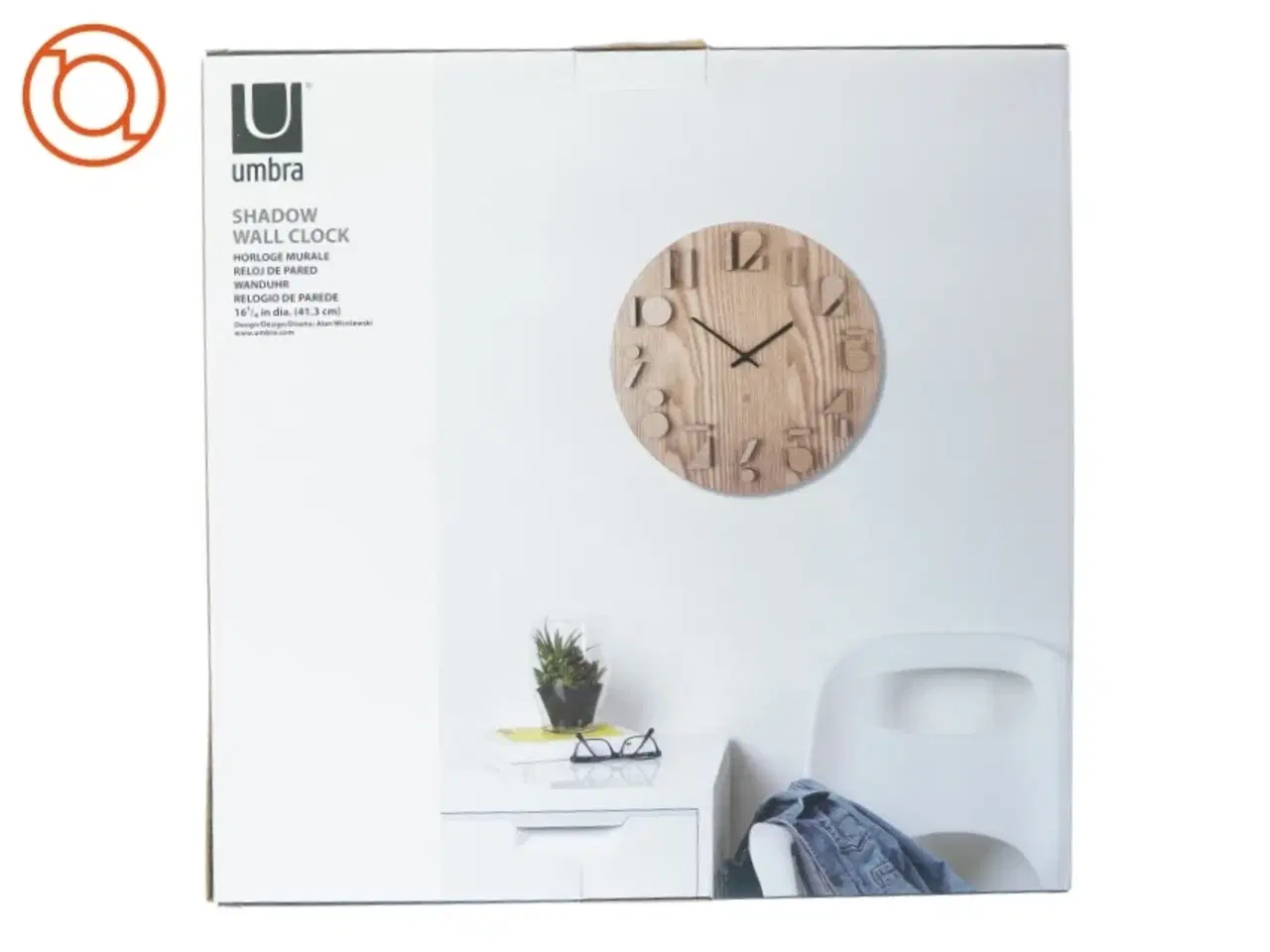 Billede 4 - Væg ur fra Umbra (str. 40 cm)