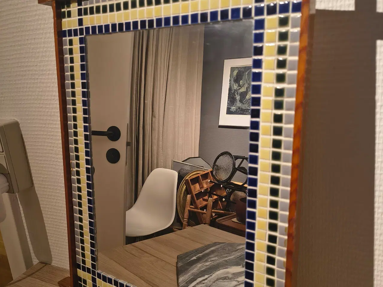 Billede 3 - Vintage spejl med mosaik