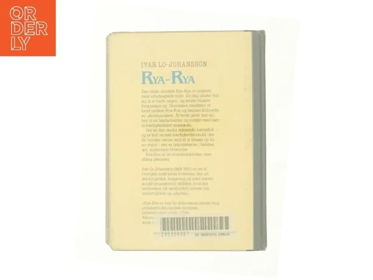 Billede 2 - Rya-Rya af Ivar Lo-Johansson (Bog)