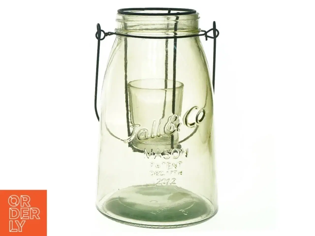 Billede 1 - Glas til fyrfadslys (str. 21 x 12 cm)