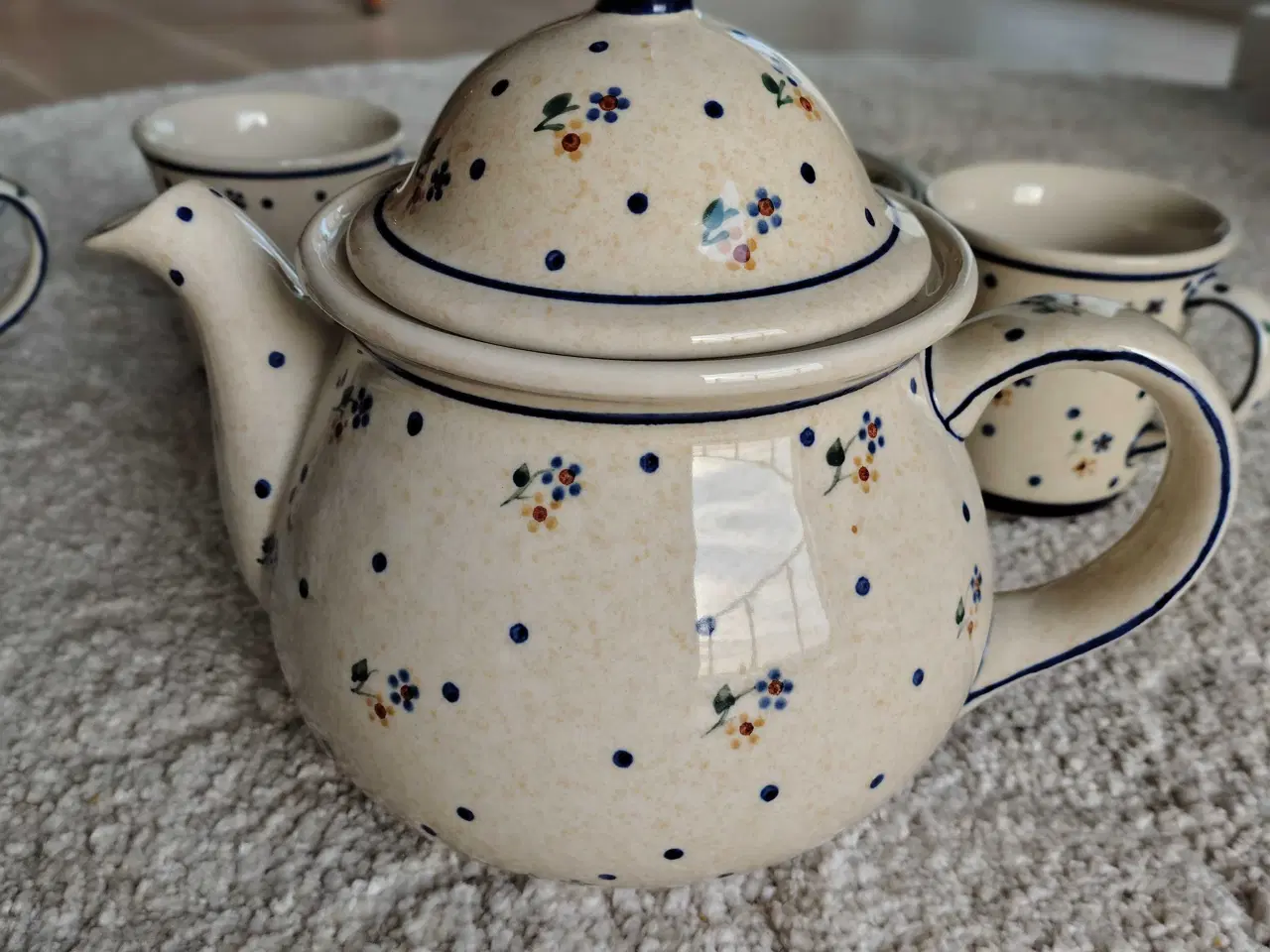 Billede 5 - Spisetallerkener, testel, håndlavet keramik 