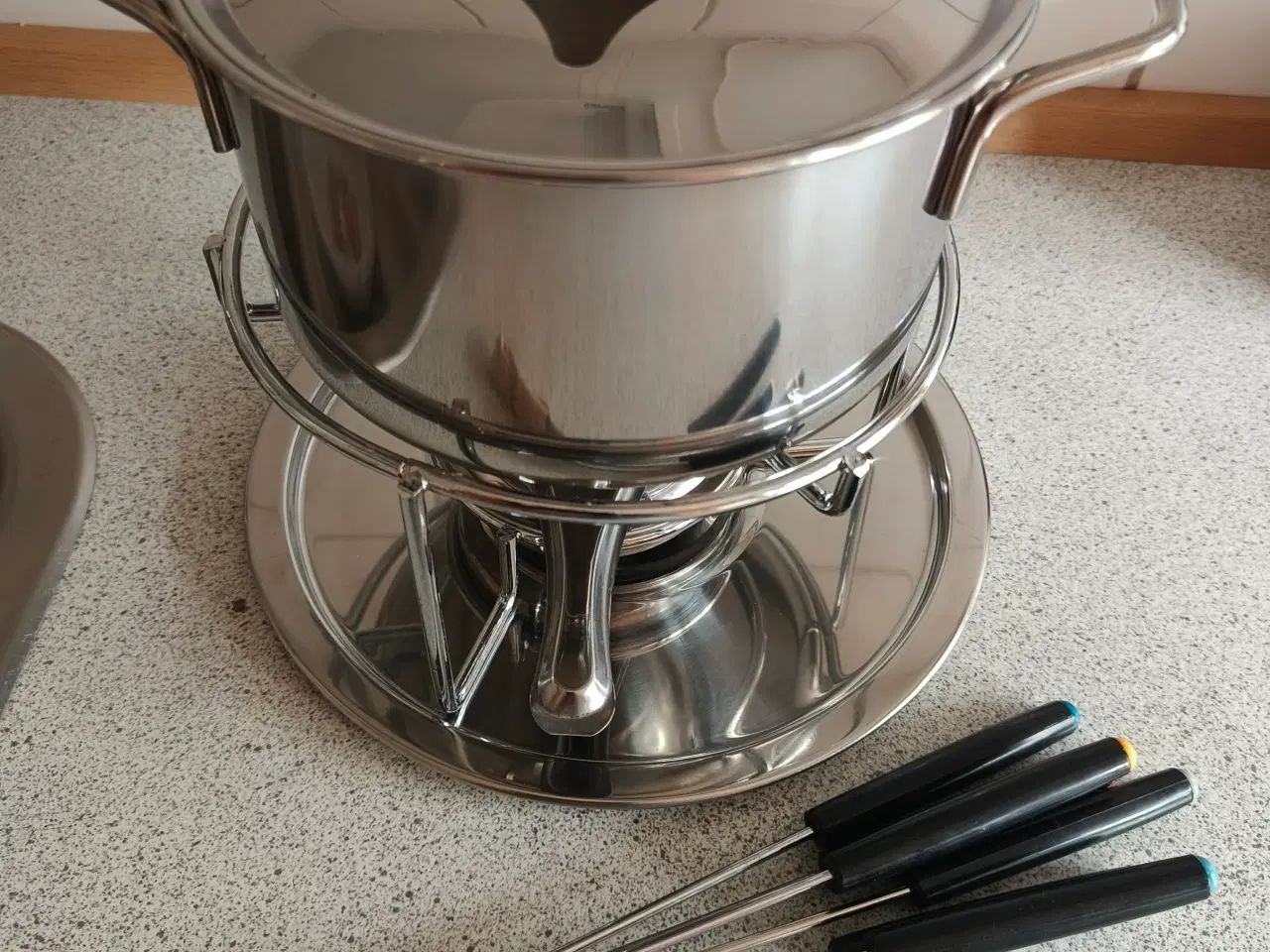 Billede 2 - Fondue sæt i rustfritstål 