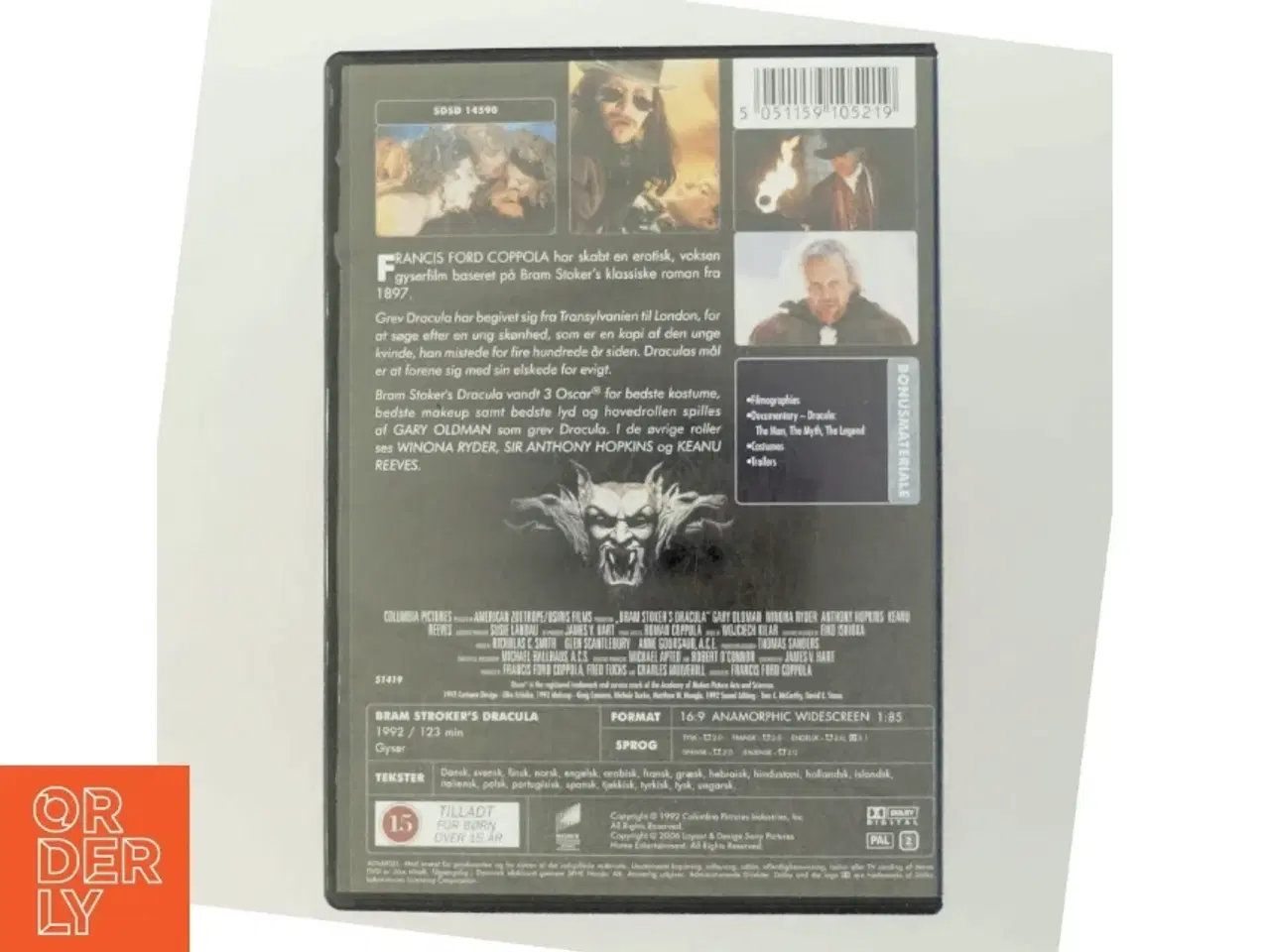 Billede 3 - Bram Stoker&#39;s Dracula DVD fra Sony