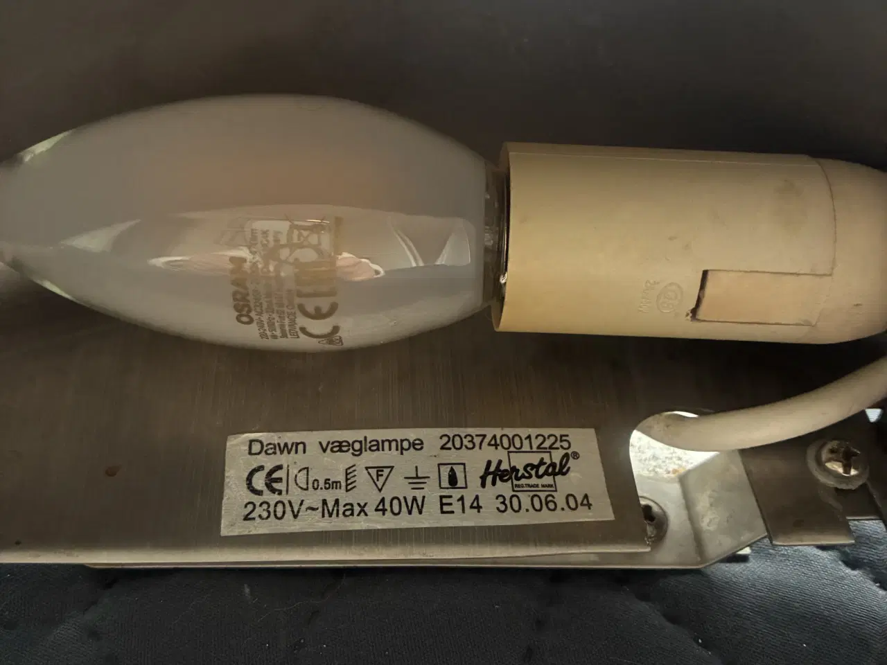 Billede 3 - 5 stk Herstal væglampe 