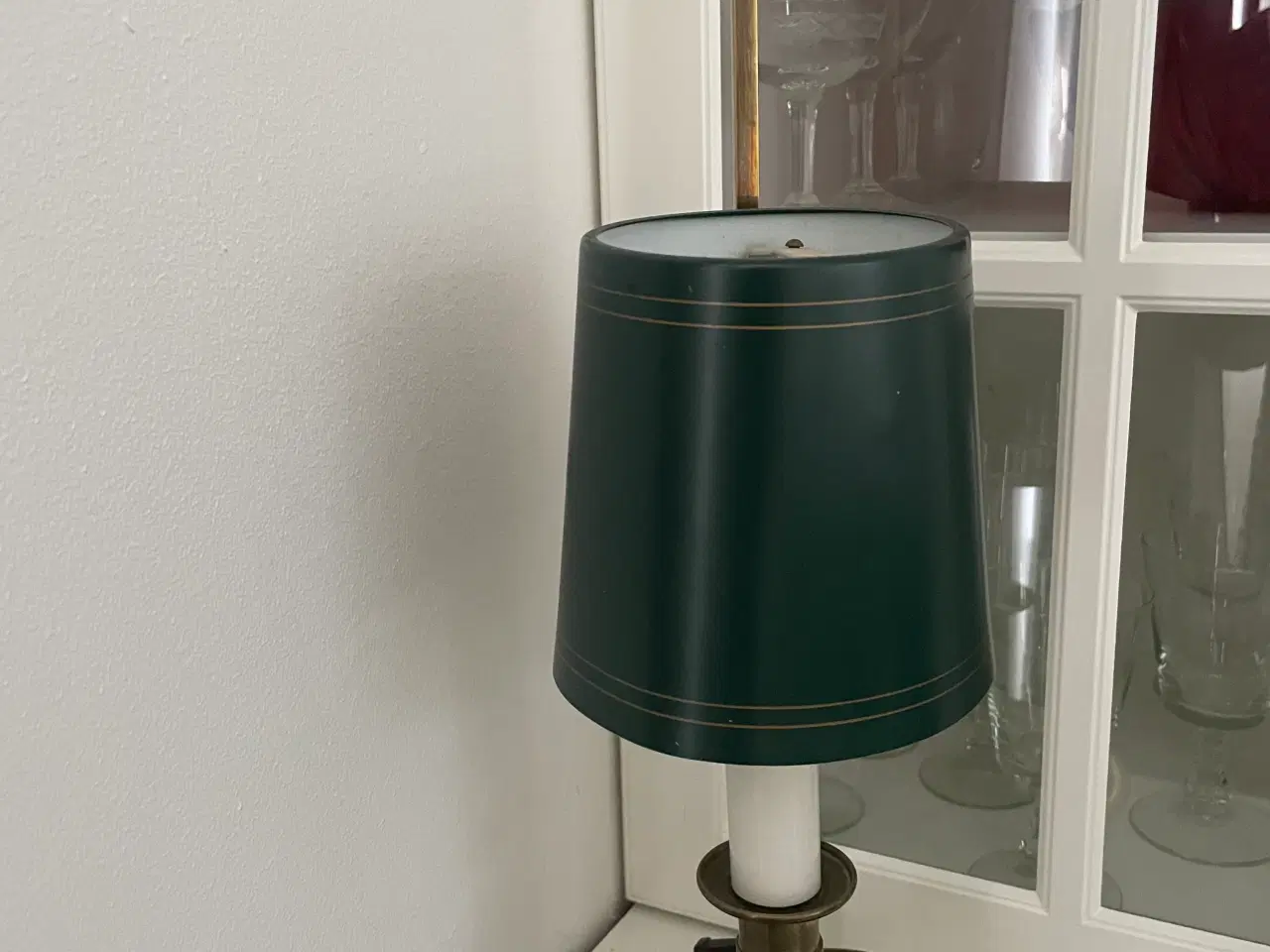 Billede 1 - Gammel studenterlampe messing bordlampe