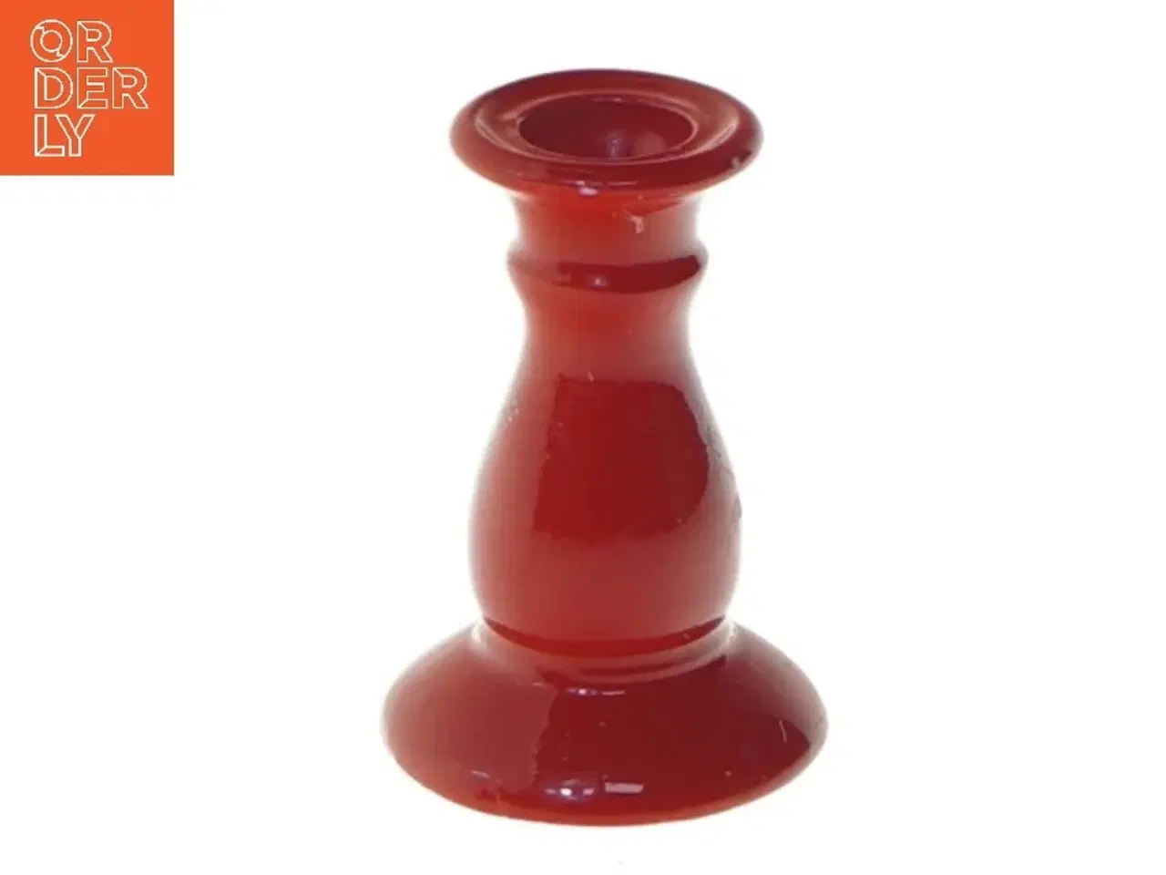 Billede 1 - Rød lysestage (str. 6 cm)