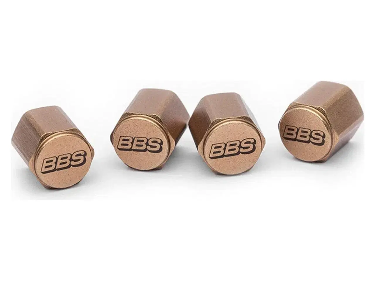 Billede 1 - BBS Aluminium Ventilhættesæt Bronze