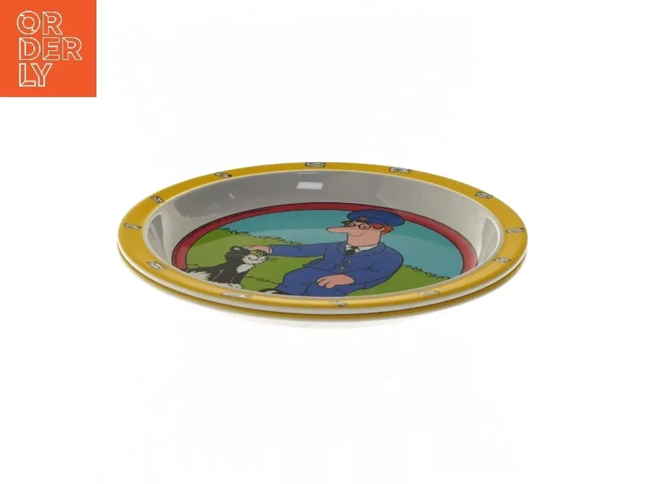 Billede 2 - Børnetallerken med Postmand Per (str. Ø 21,5 cm) fra Melamine