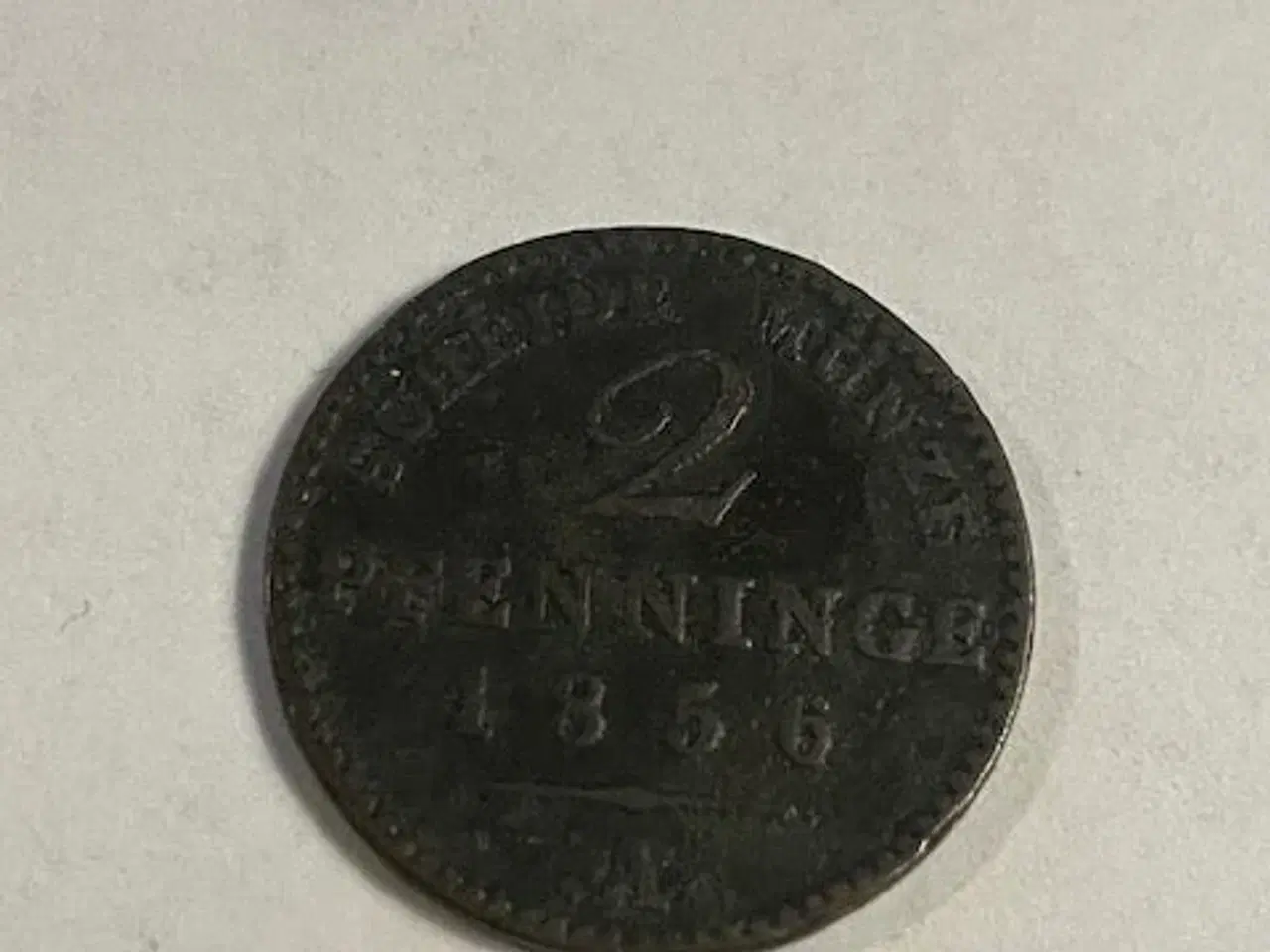Billede 1 - 2 Pfennig 1856 Germany