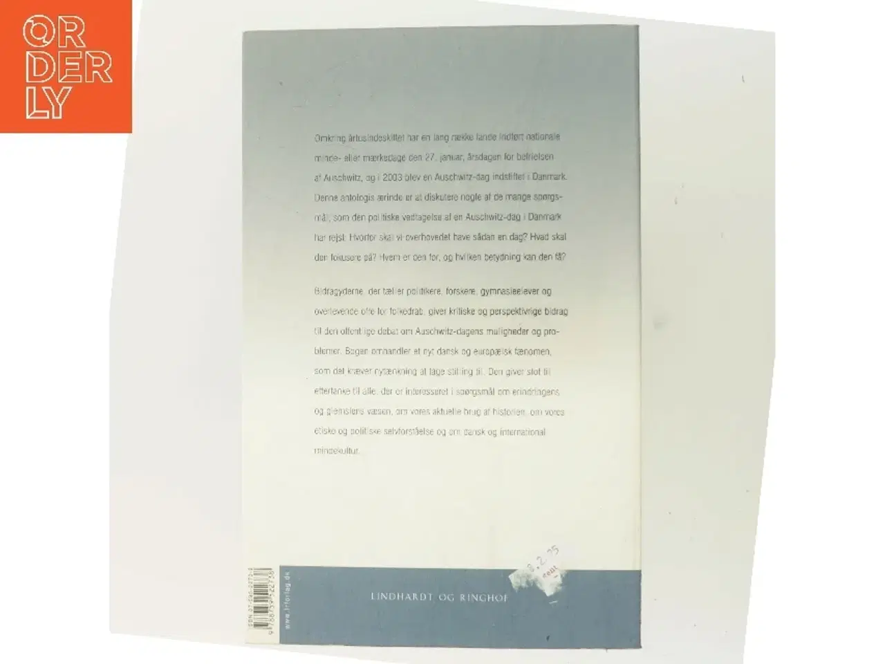 Billede 3 - Erindringens fremtid - Auschwitz-dag i Danmark af Thomas Brudholm og Martin Mennecke (Bog)