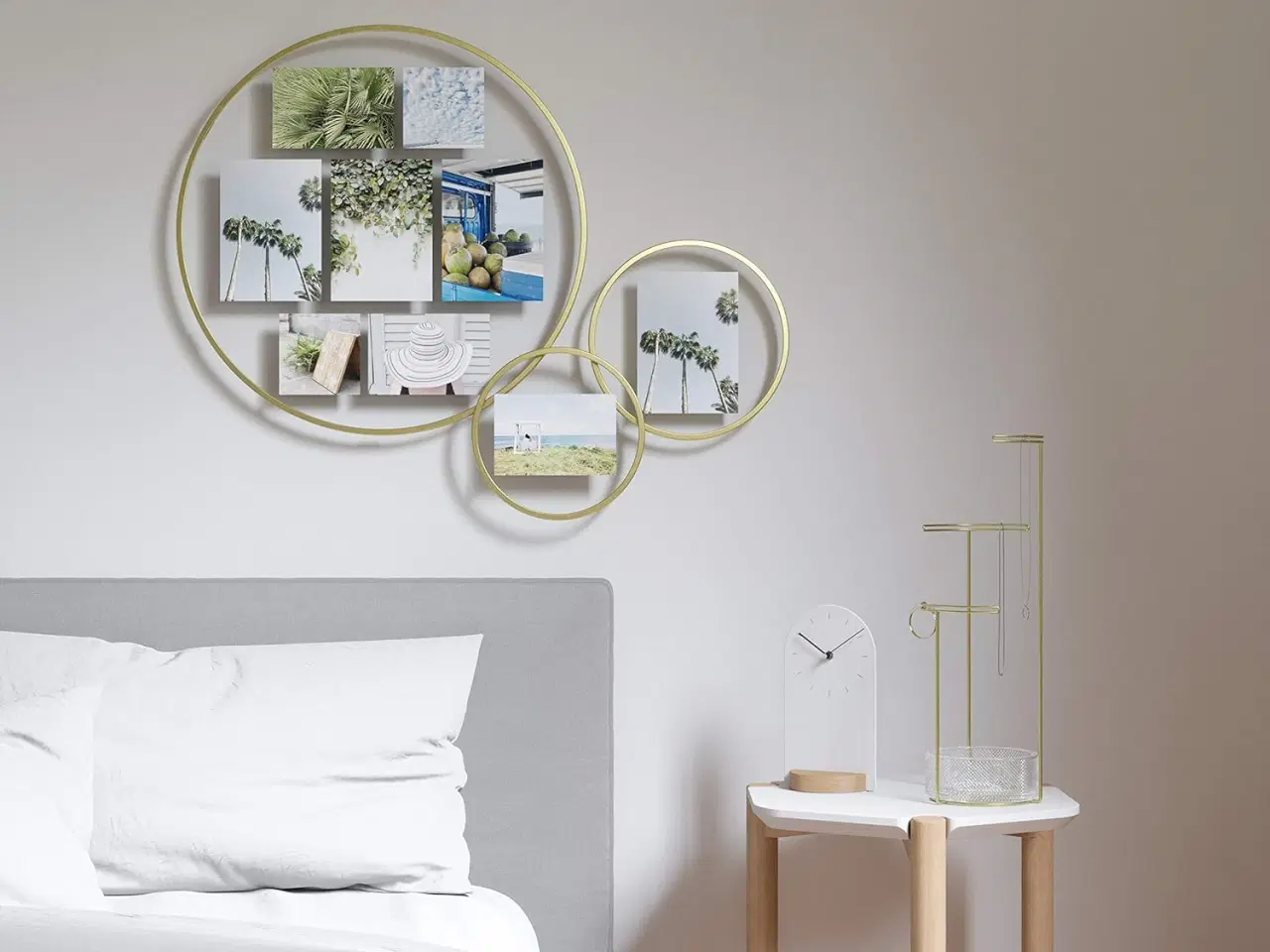 Billede 5 - Svævende glasramme i metal til billed collage