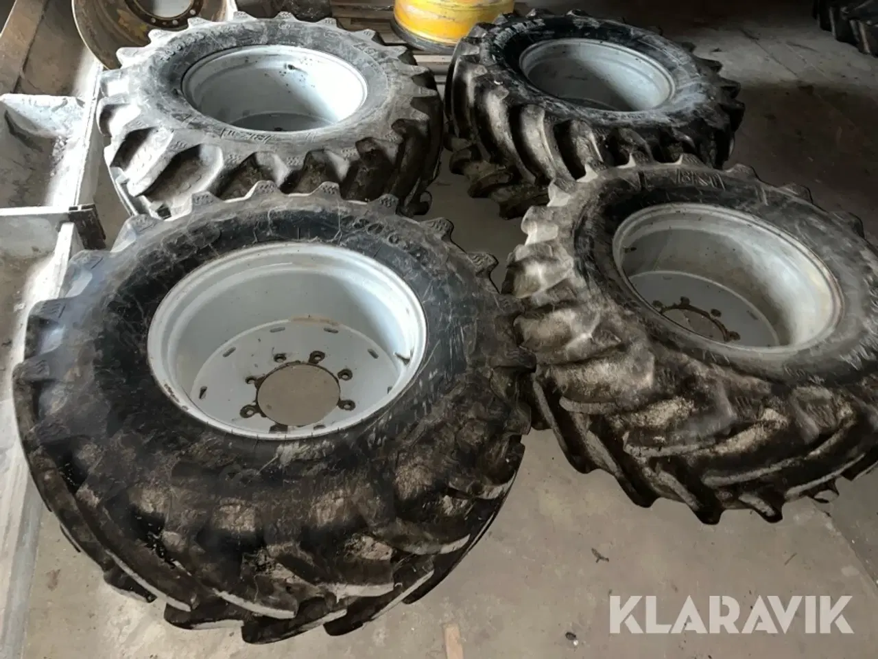 Billede 3 - Landsbrugshjul med fælge BKT Agrimax 480/65R24 - 4 styk