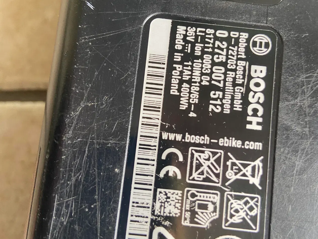Billede 3 - Defekt Batteri Bosh Power pack 400