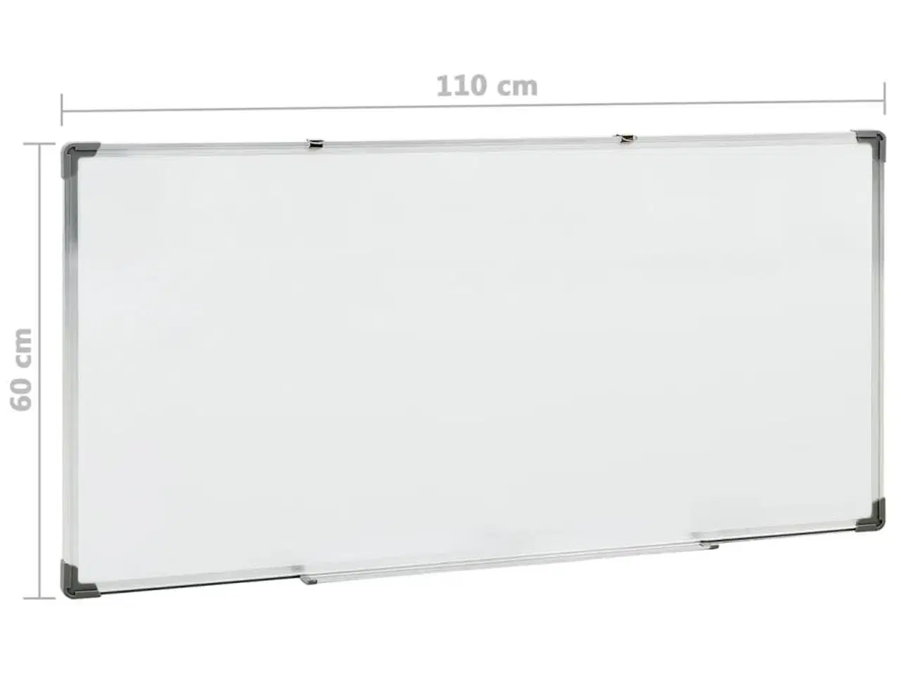 Billede 9 - Magnetisk whiteboard 110x60 cm stål hvid