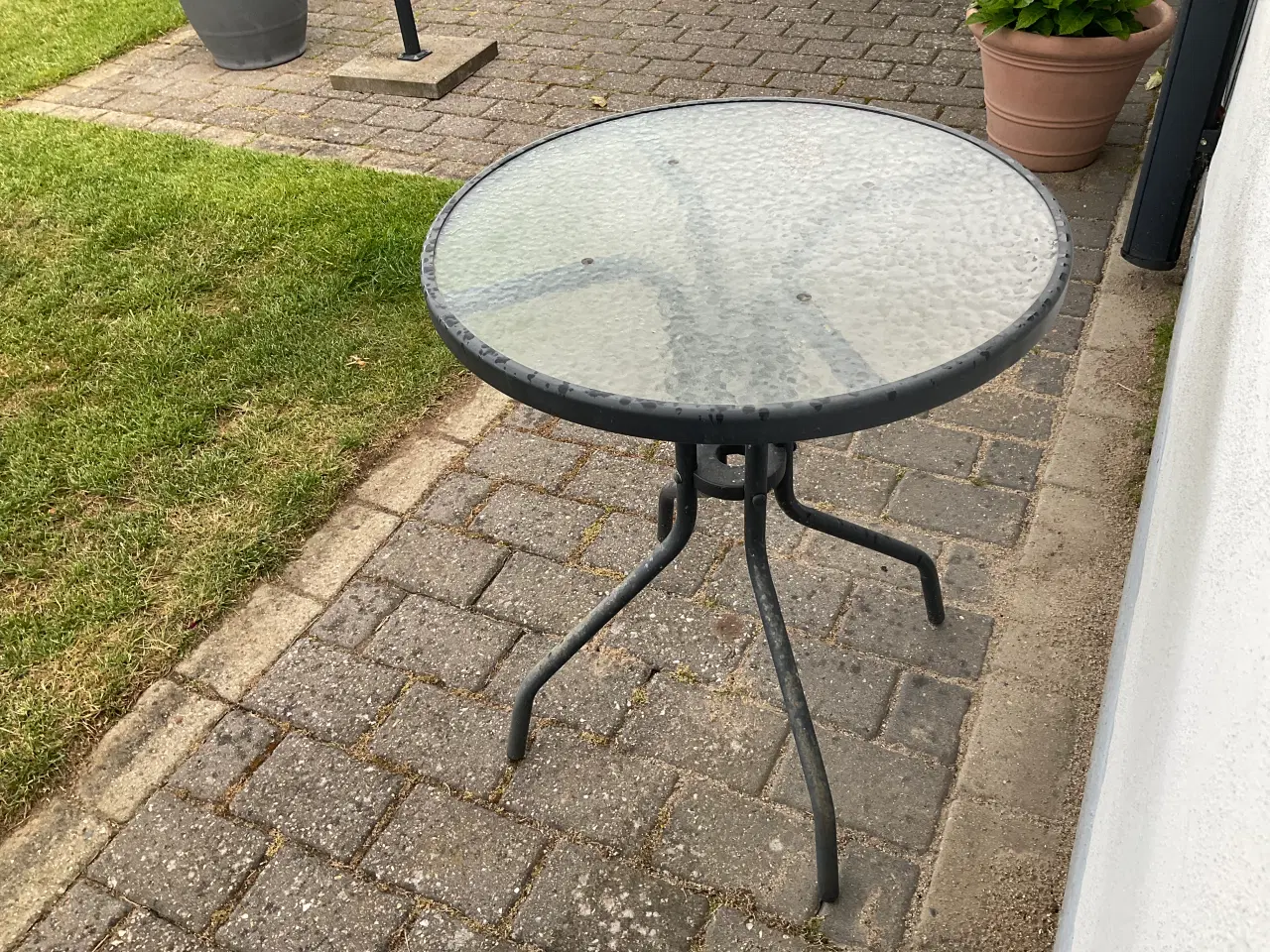 Billede 1 - Glas rundt havebord