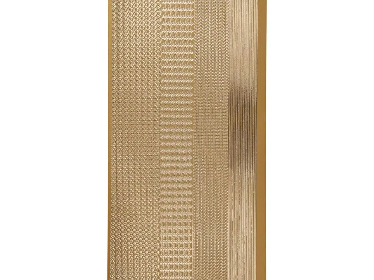 Billede 1 - Selvklæbende Guld Stickers 10x23 cm - Elegant Dekoration