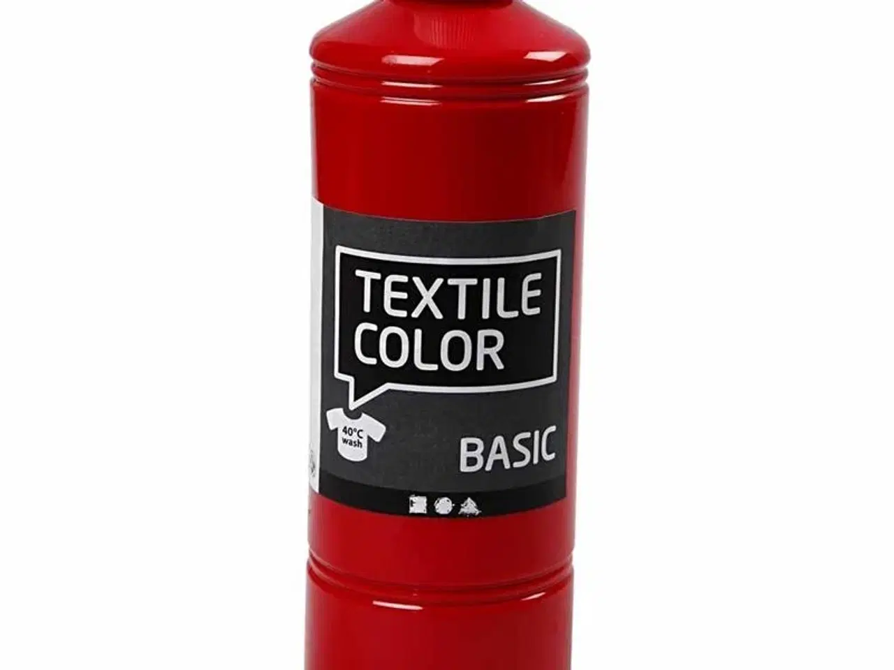 Billede 1 - Textile Color Rød - 500ml Højkvalitets Tekstilmaling