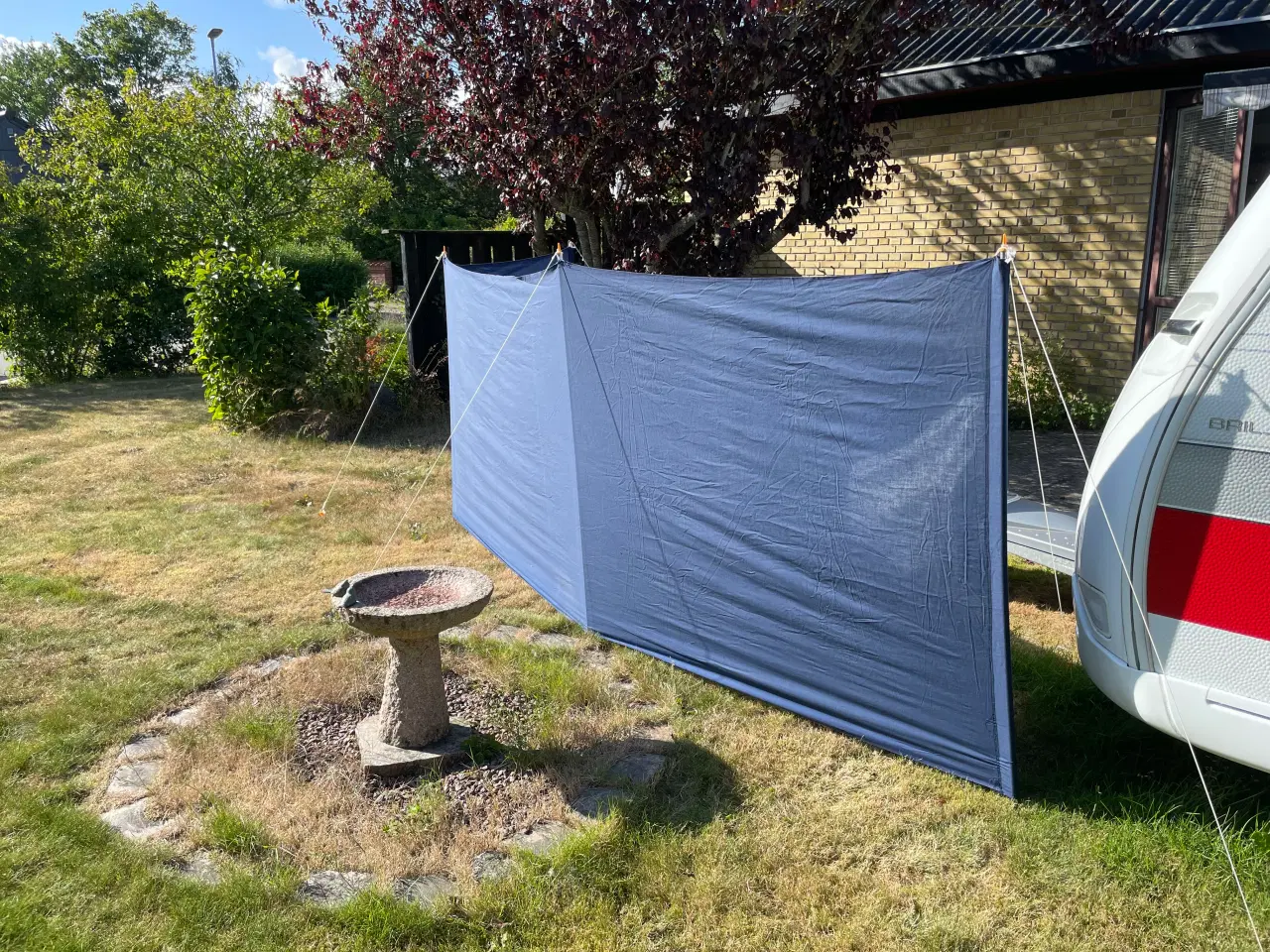 Billede 5 - Læsejl læskærm 3 fløjet stof alu