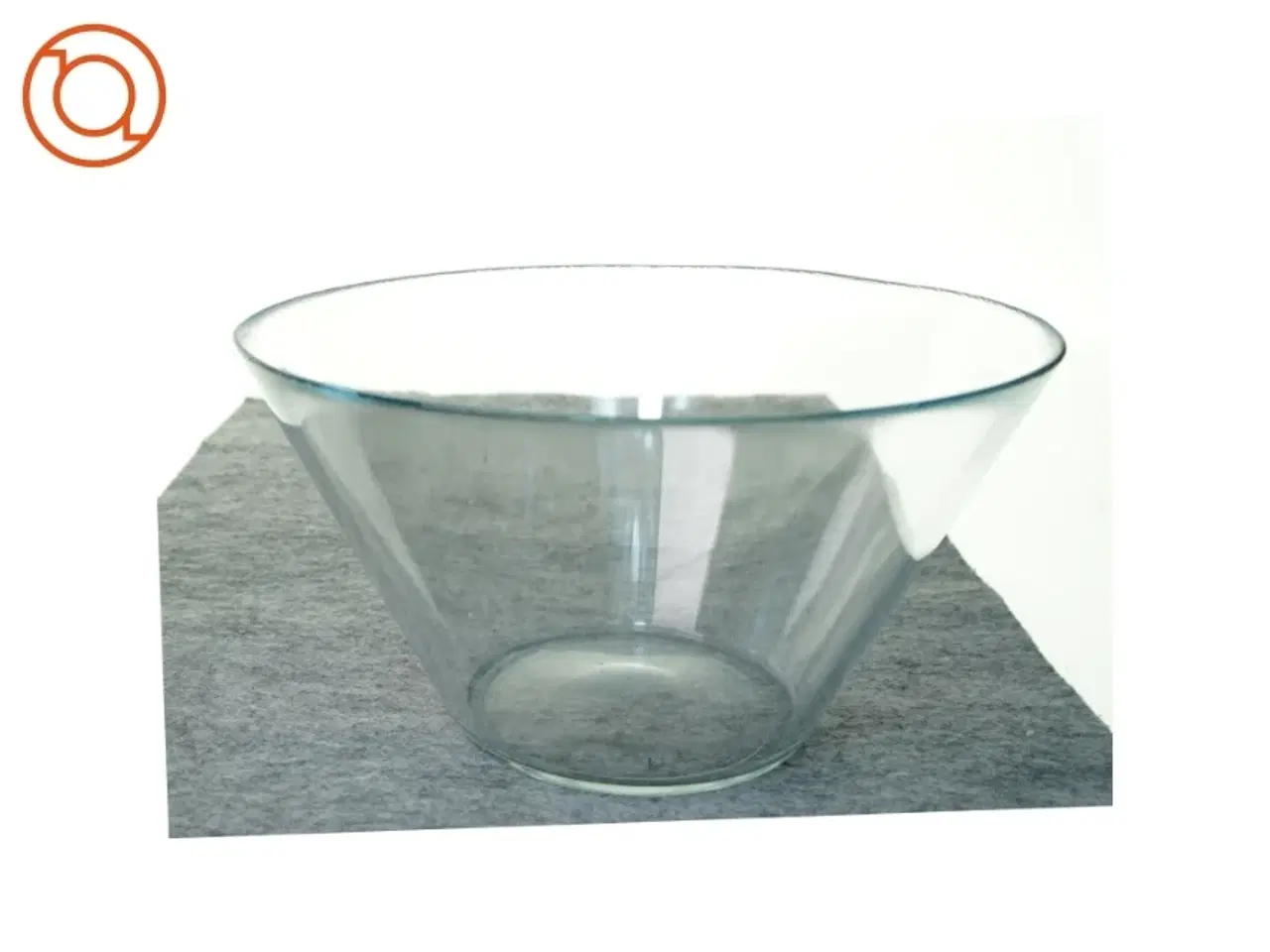 Billede 1 - Glas skål fra K Hagberg (str. 28 x 17 cm)