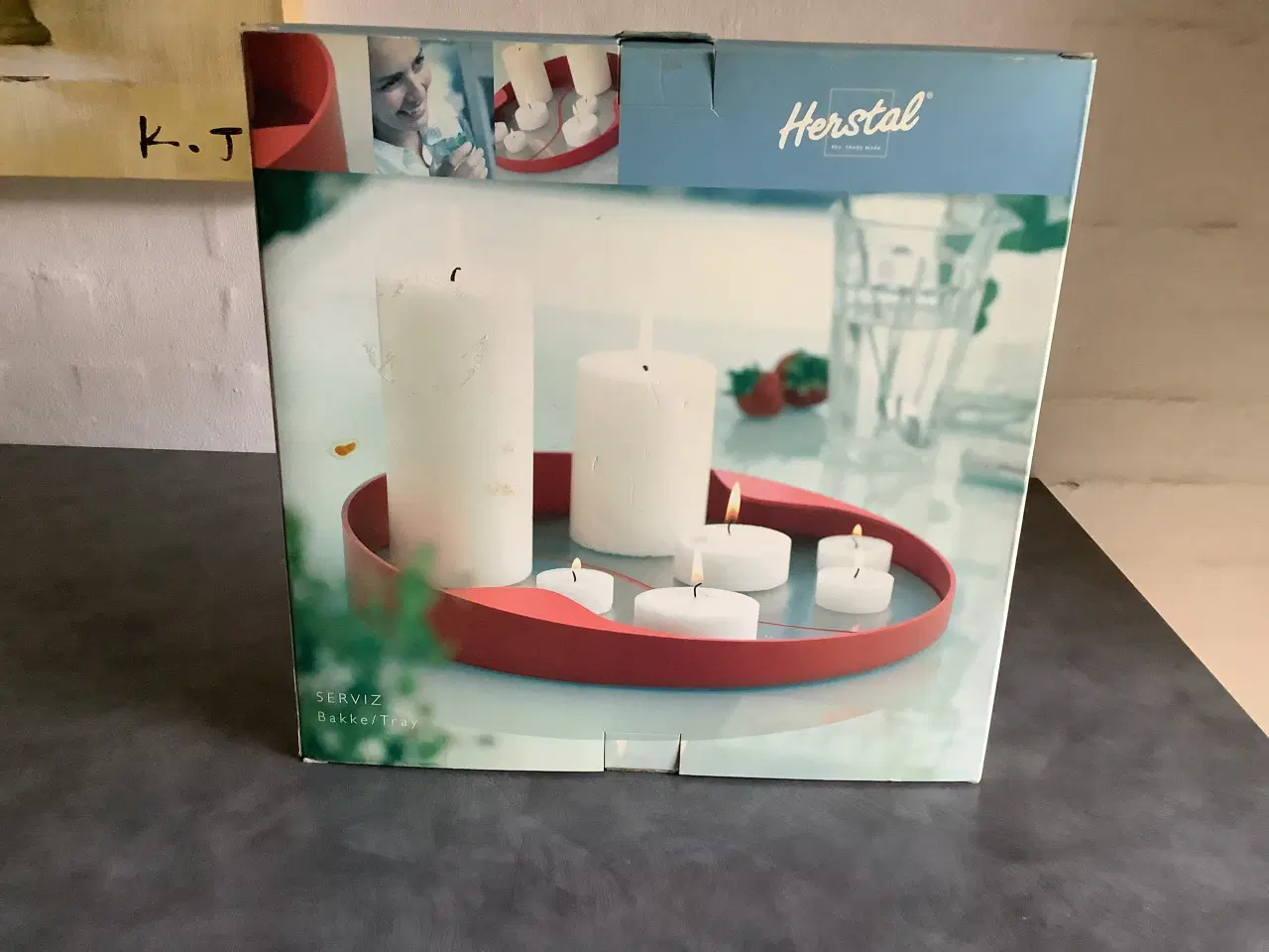 Billede 4 - Herstal bakke til sterinlys