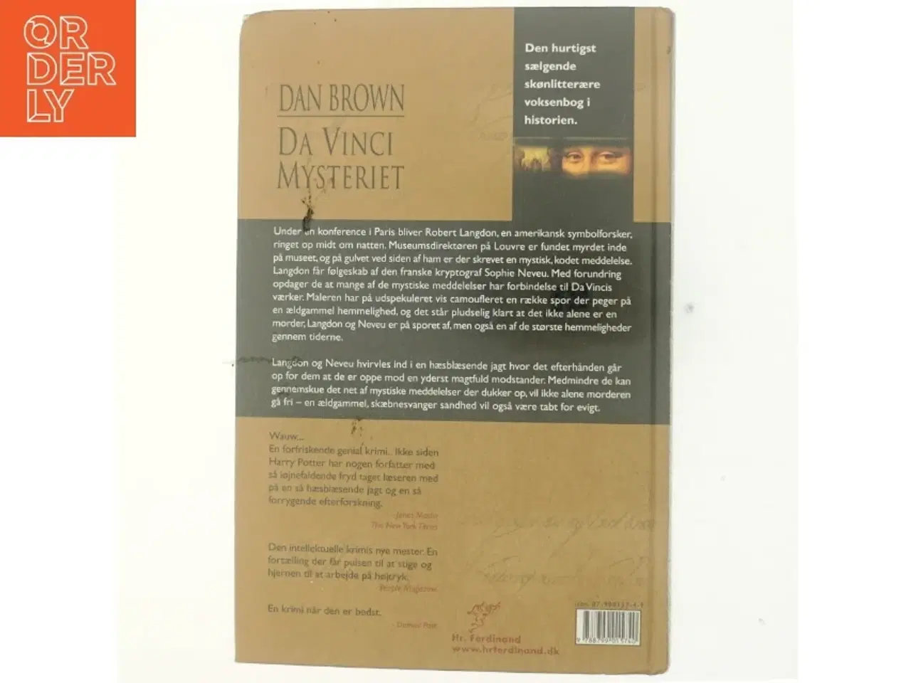 Billede 3 - Da Vinci Mysteriet af Dan Brown (Bog)