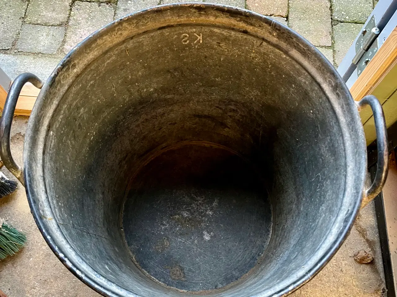 Billede 2 - Stor gammel zinkspand