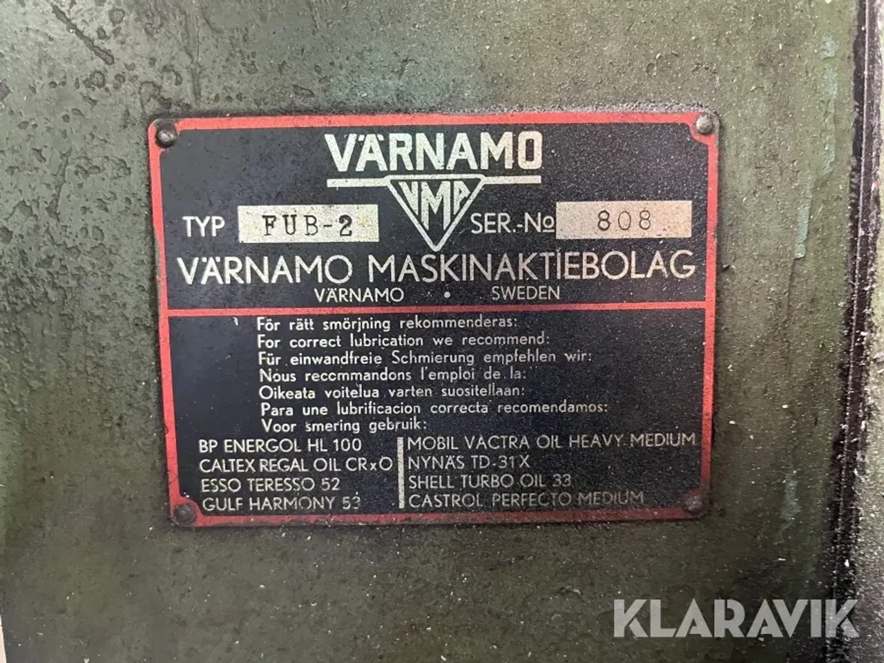 Billede 3 - Fræse bænk Varnamo PUB-2 med tilbehør
