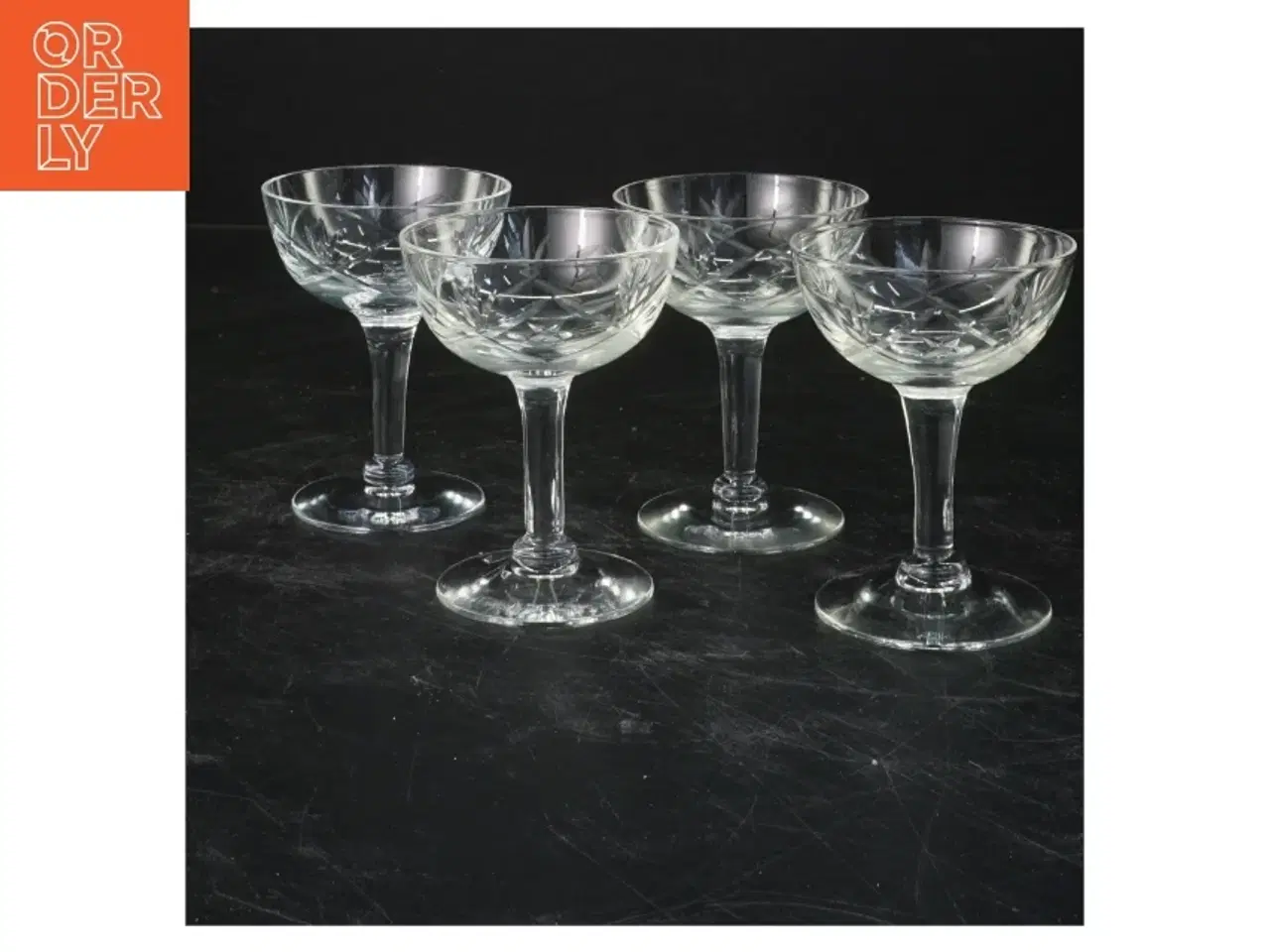 Billede 1 - Fire glas  (str. 9x7 cm) Holmegaard Ulle