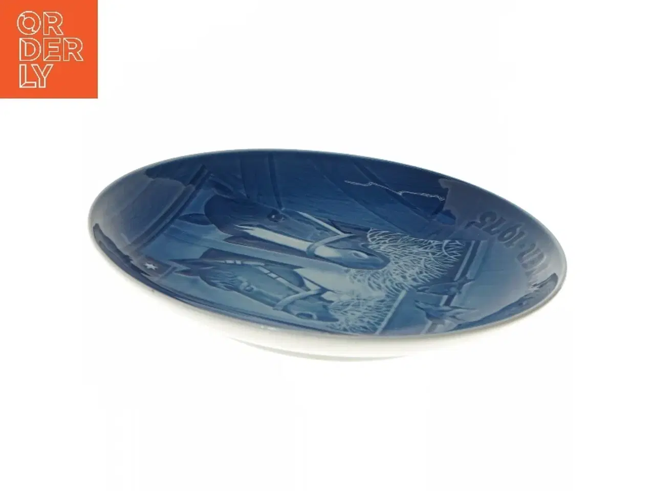 Billede 3 - Juleplatte med hestemotiv fra B&G (str. Ø 23 cm)