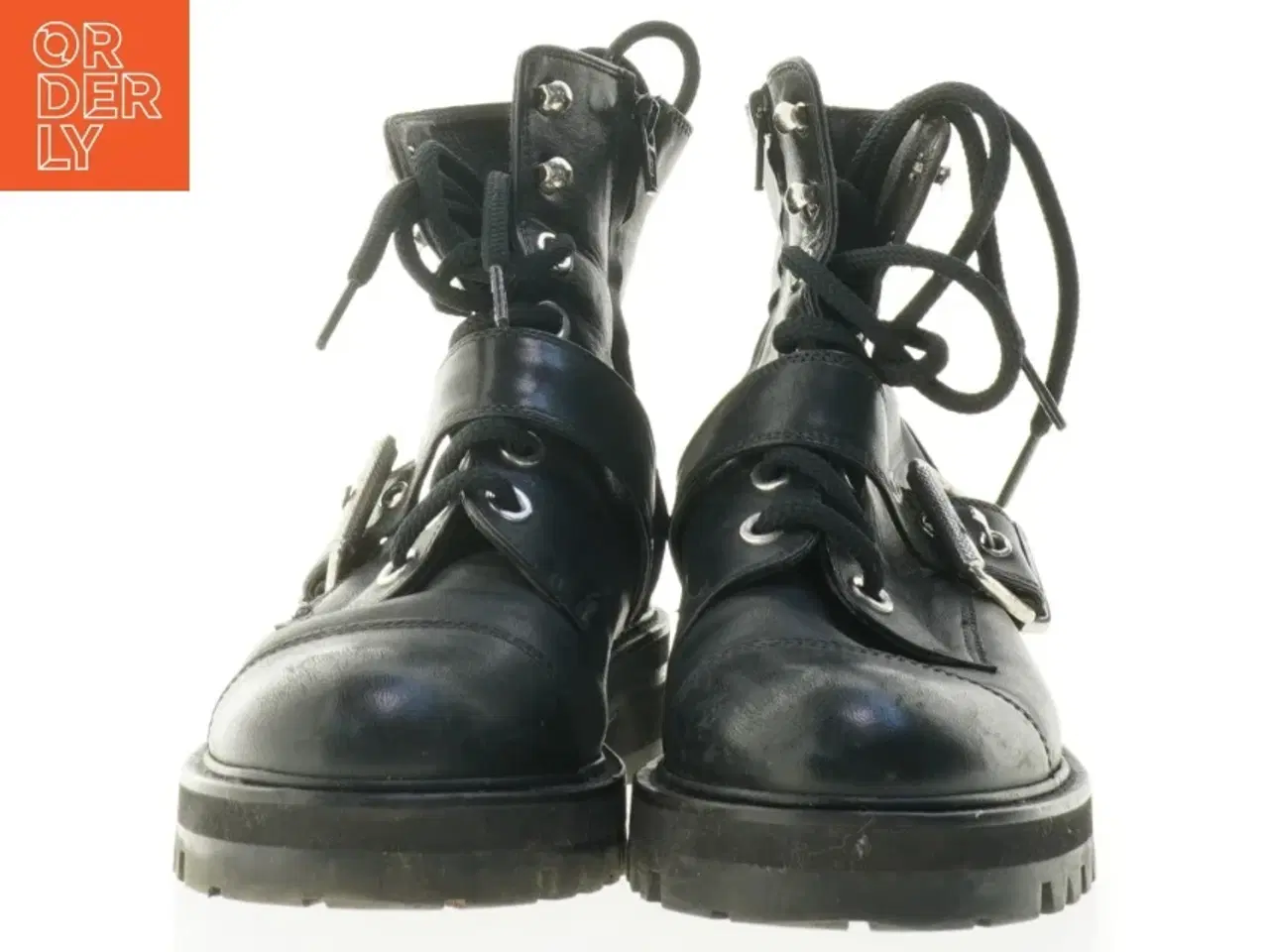 Billede 2 - Sorte læderstøvler fra Billi Bi (str. 39)