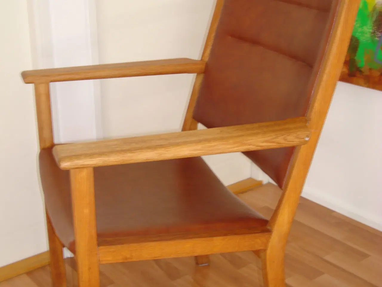 Billede 3 - Hans J. Wegner højrygget lænestol model AP50.