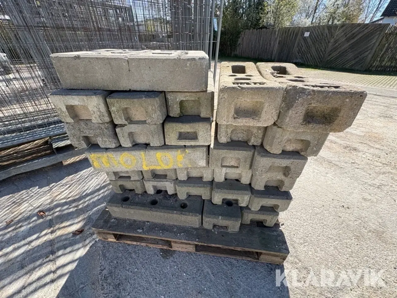 Billede 10 - Byggepladshegn 21 styk og fødder 32 styk