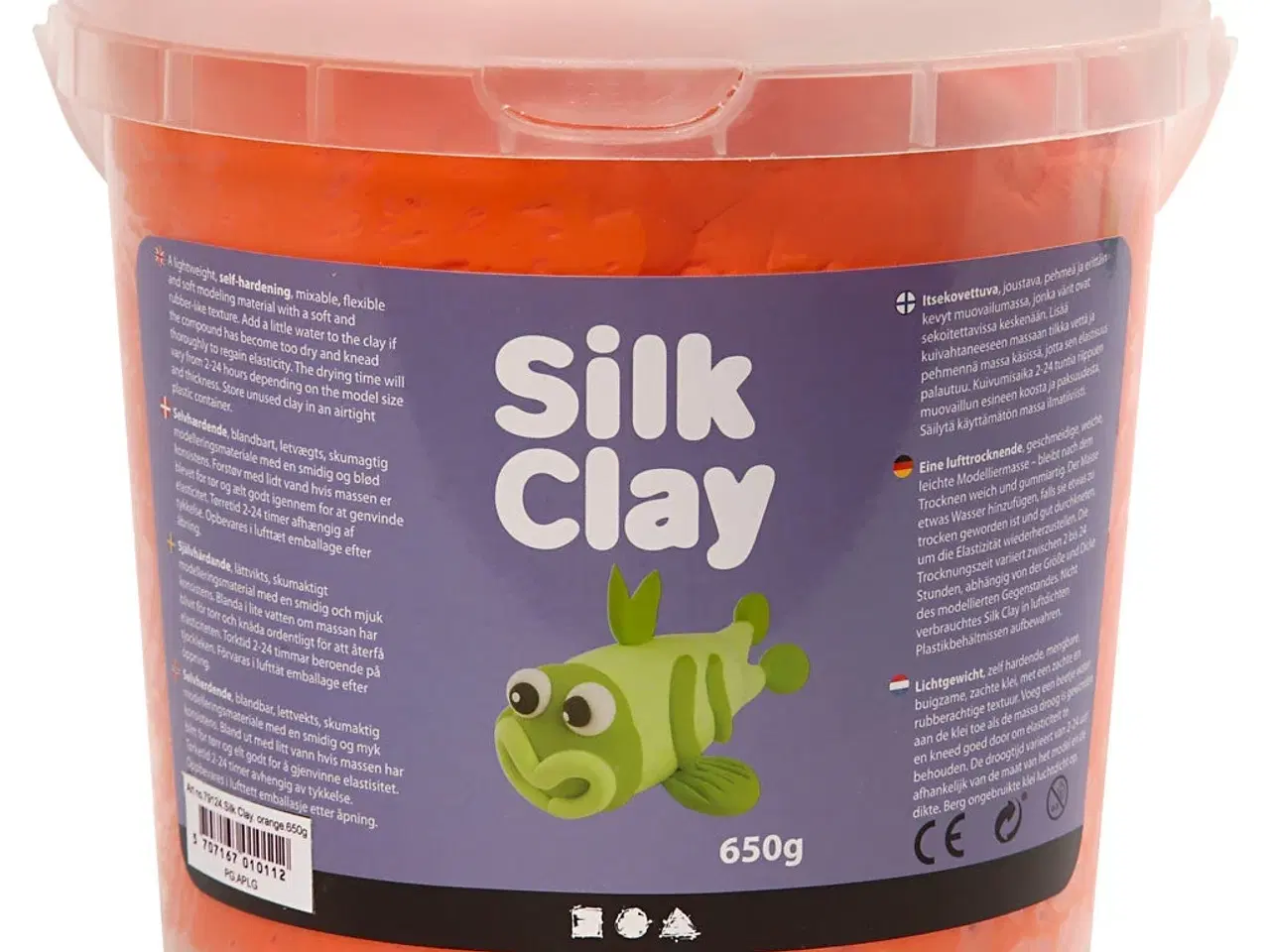 Billede 1 - Silk Clay®, orange, 650g/ 1 spand
