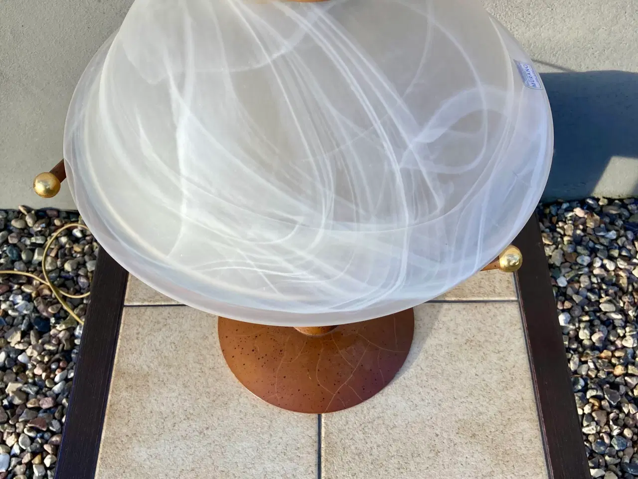 Billede 2 - Bordlampe med Murano glas