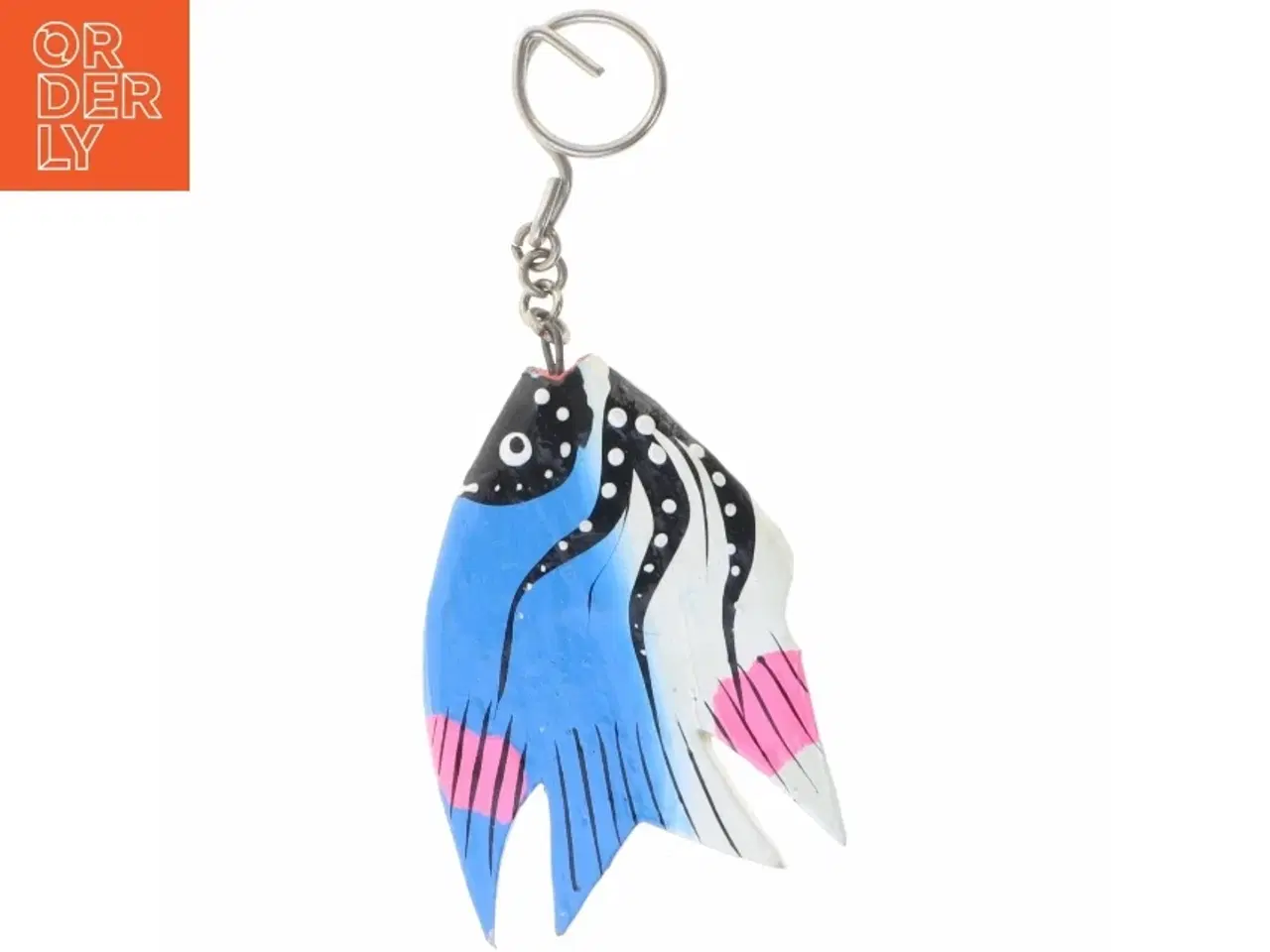 Billede 4 - Nøglering med fiskeform (str. 14 x 6 cm)