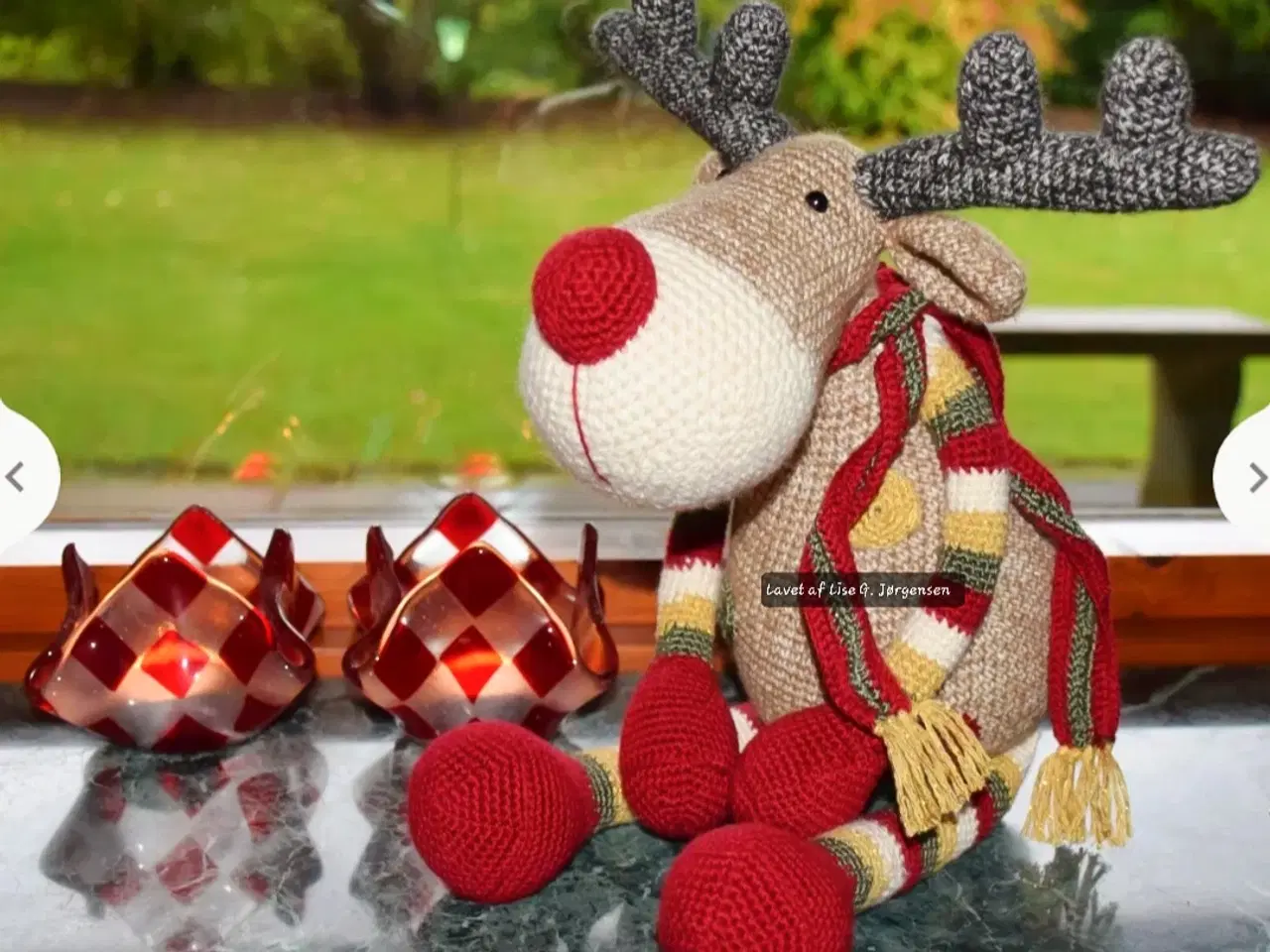 Billede 1 - Jule-rensdyr, håndarbejde