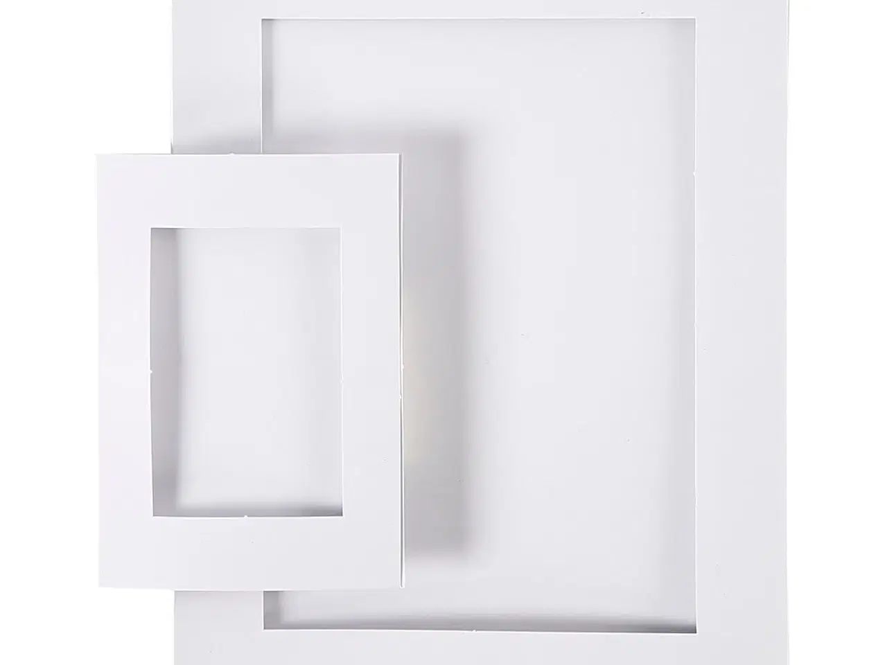 Billede 1 - Passepartoutrammer, str. A4+A6, 230 g, hvid, 2x60stk./ 1 pk.