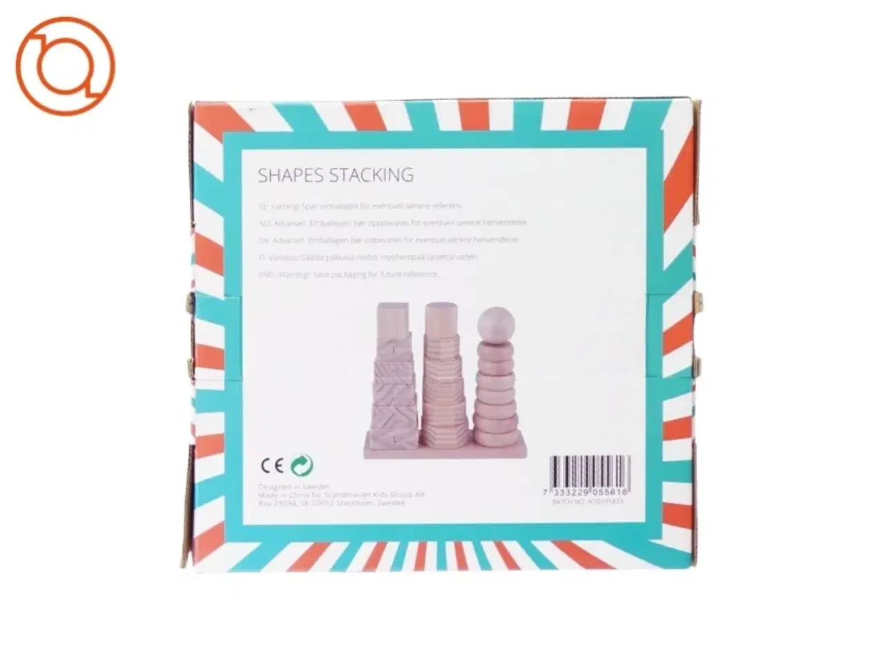 Billede 2 - Bygge klodser fra Shapes Stacking Wood Little (str. 23 x 8 x 21 cm)