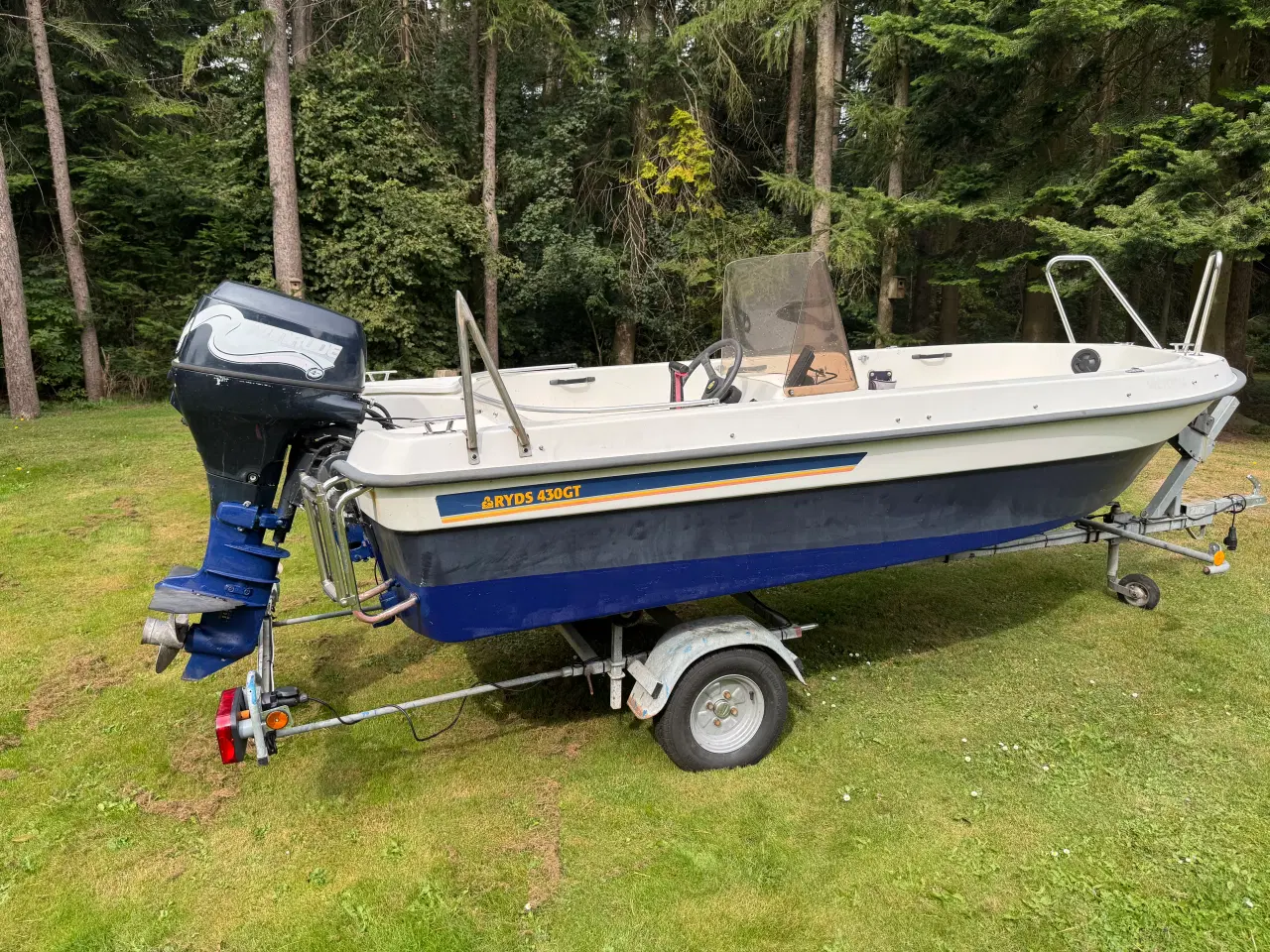 Billede 2 - Ryds 430GT m. 25hk 4-takt og nysynet trailer