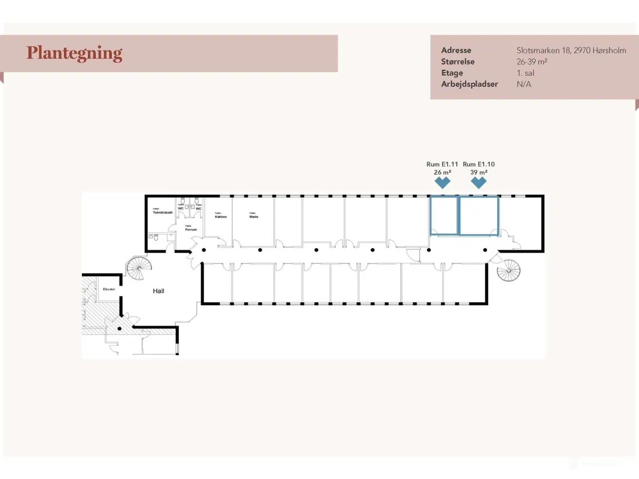 Billede 11 - Kontorfællesskab ud til åbne grønne arealer