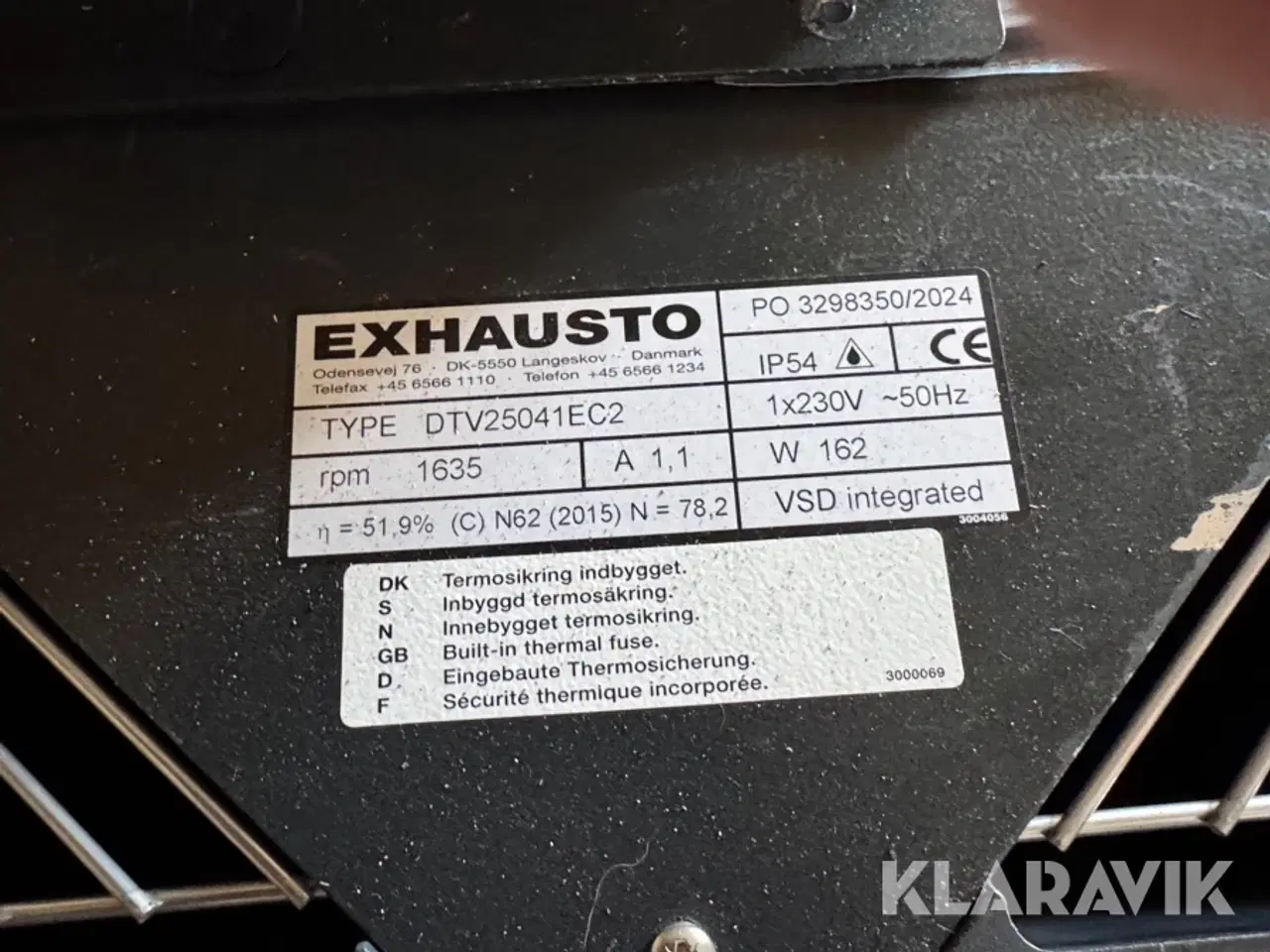 Billede 4 - Tagventilator EXHAUSTO DTV25041EC2