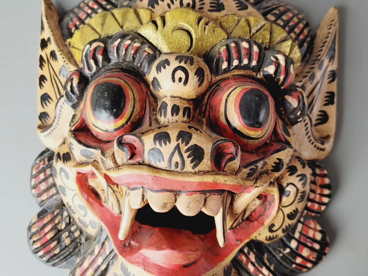 Billede 1 - ⭐️· Håndlavet balinesisk Barong-maske