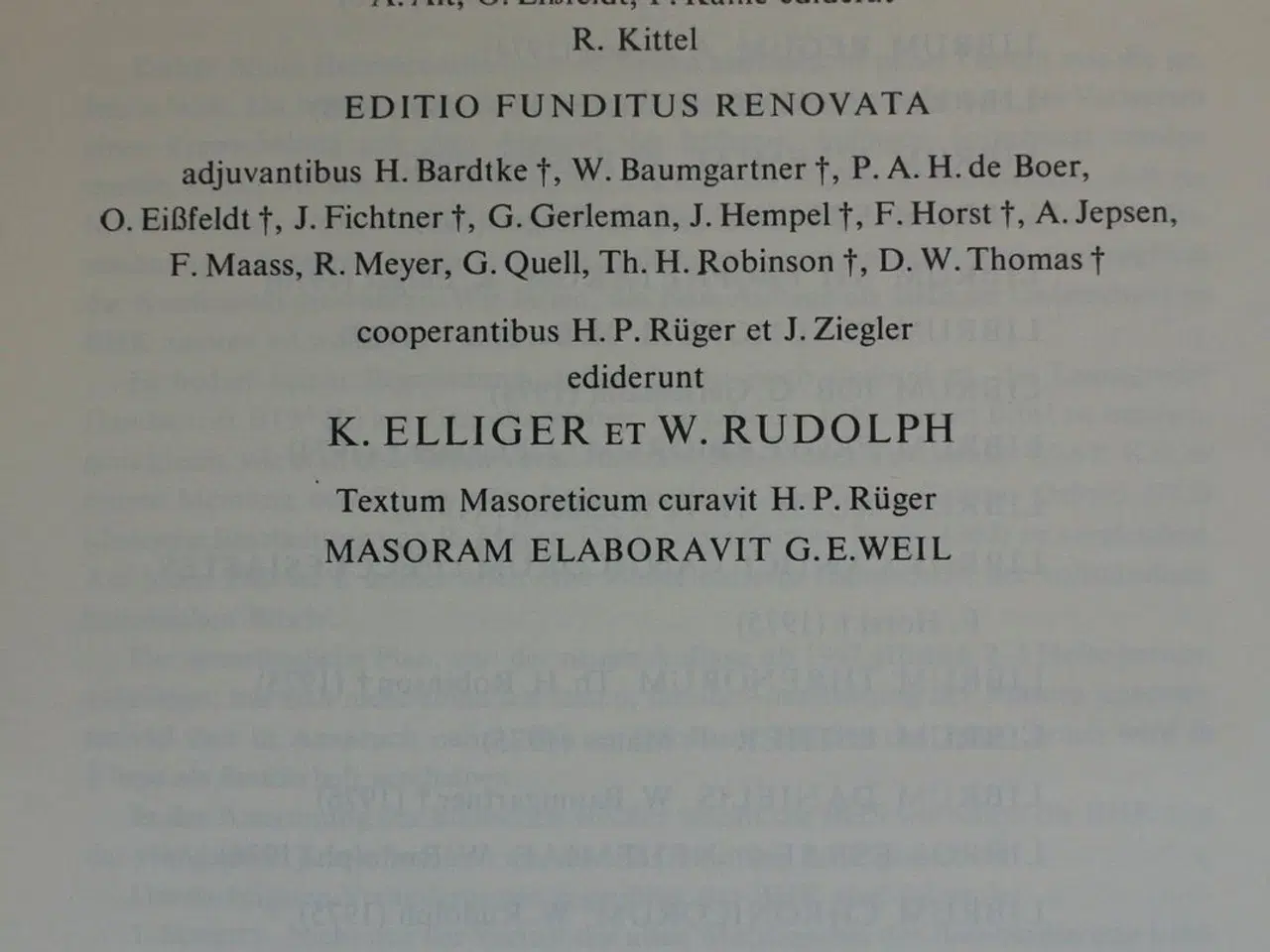 Billede 2 - biblia hebraica stuttgartensia, ved k. elliger und