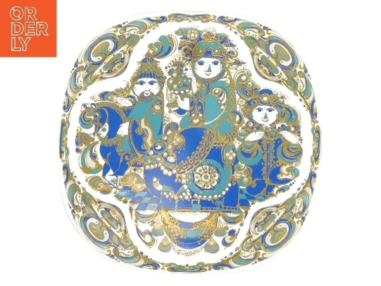 Billede 1 - Rosenthal juleplatte 1978 fra Bjørn Wiinblad i original emballage (str. 29x29 cm)