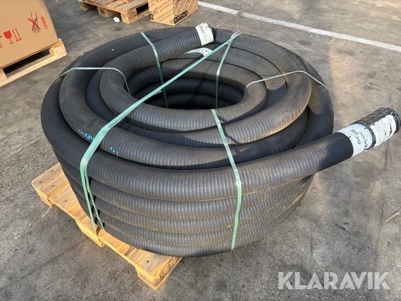 Billede 3 - Drænrør blå HDPE 80/92 mm med filt 50 meter